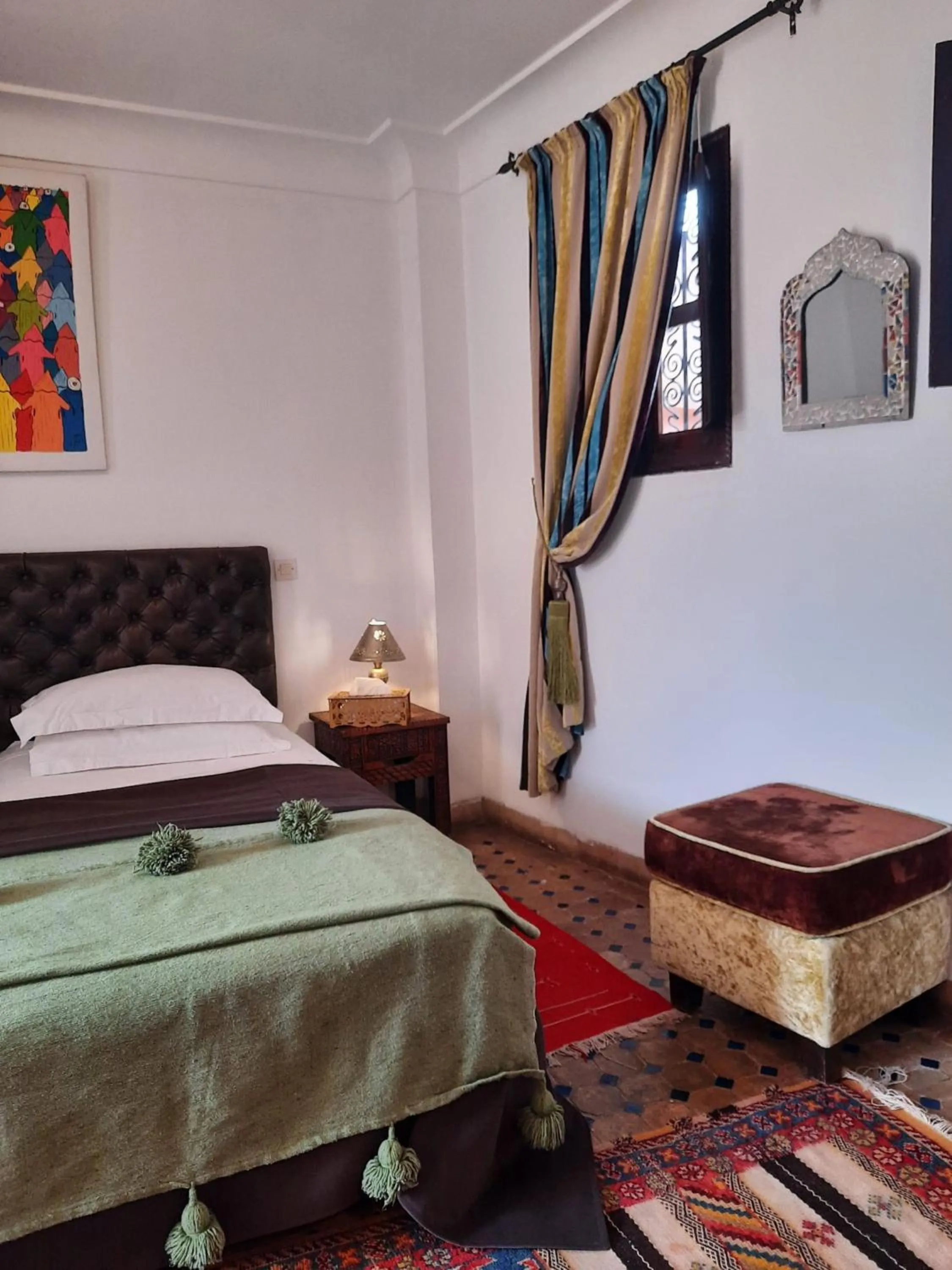 Bedroom, Bed in Riad Aubrac