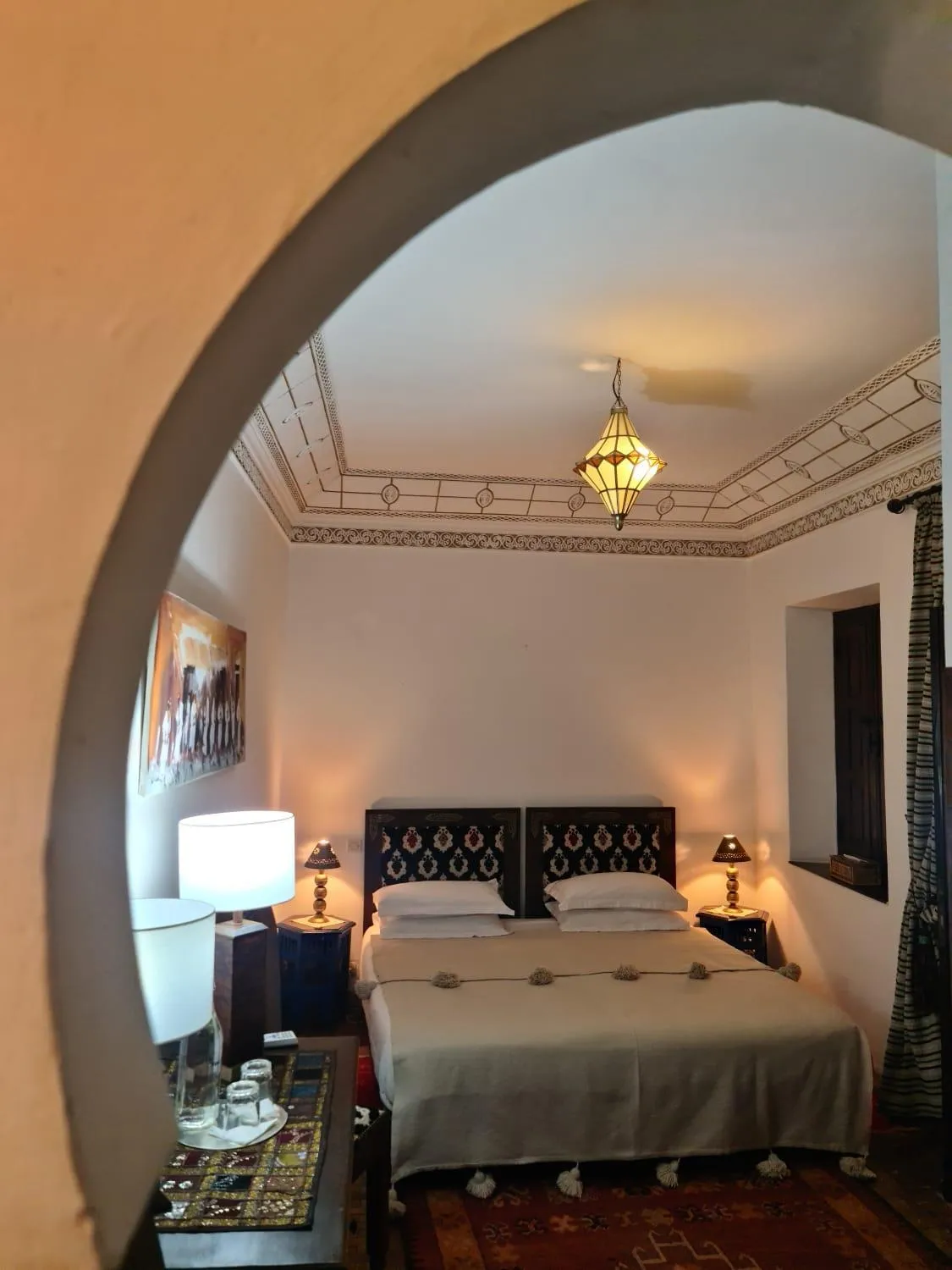 Bedroom, Bed in Riad Aubrac