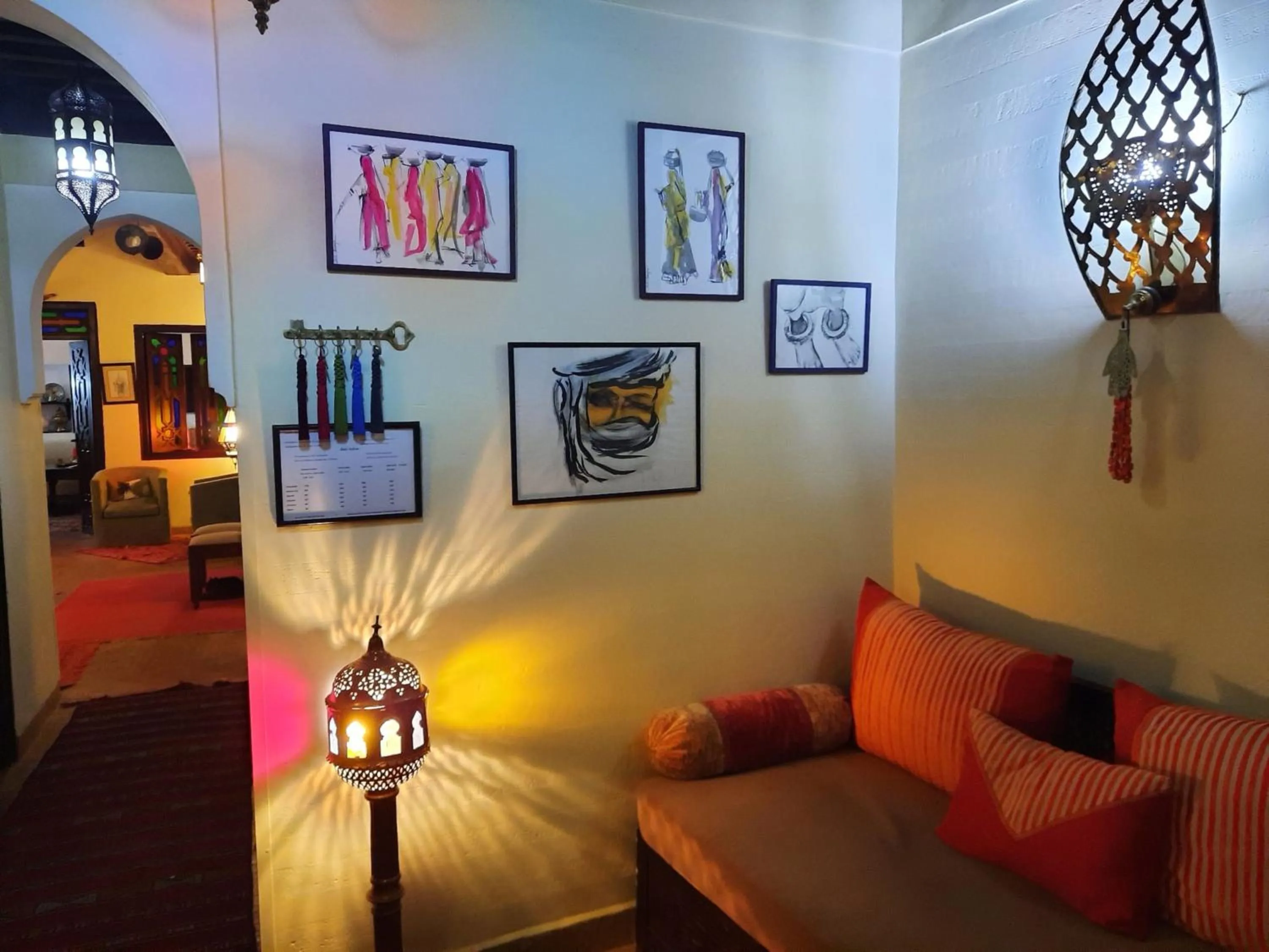 Lobby or reception in Riad Aubrac