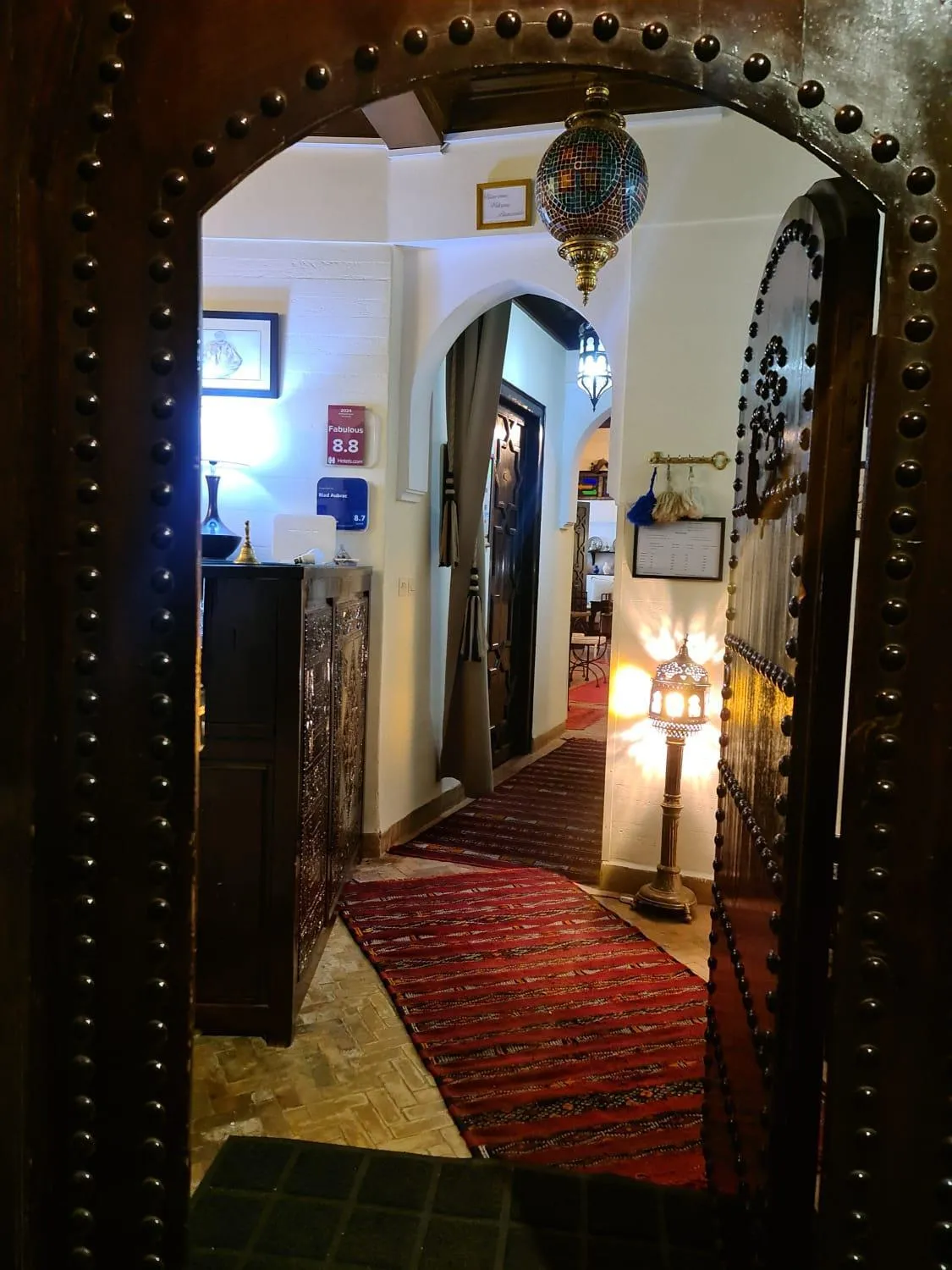 Facade/entrance in Riad Aubrac