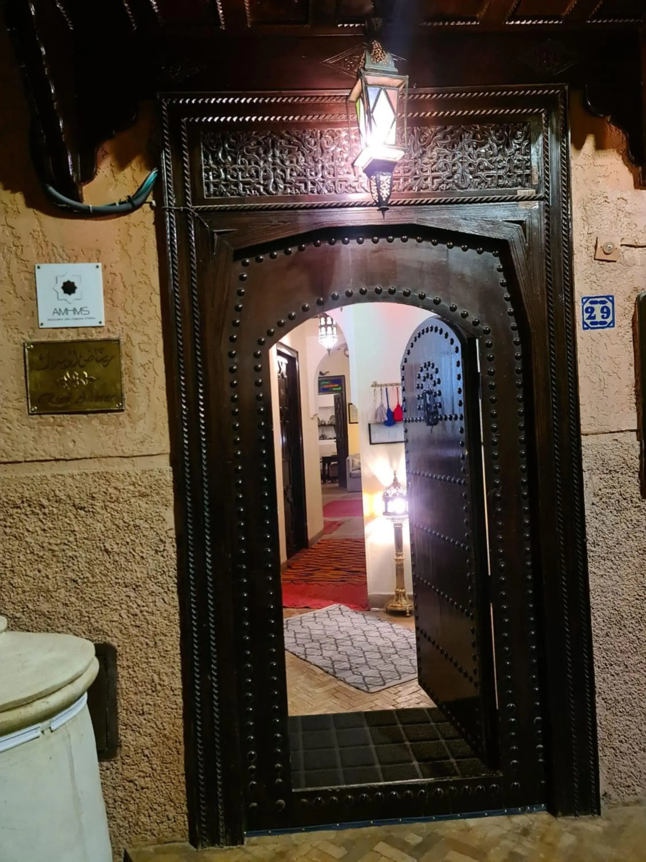 Facade/entrance in Riad Aubrac Facade/entrance in Riad Aubrac