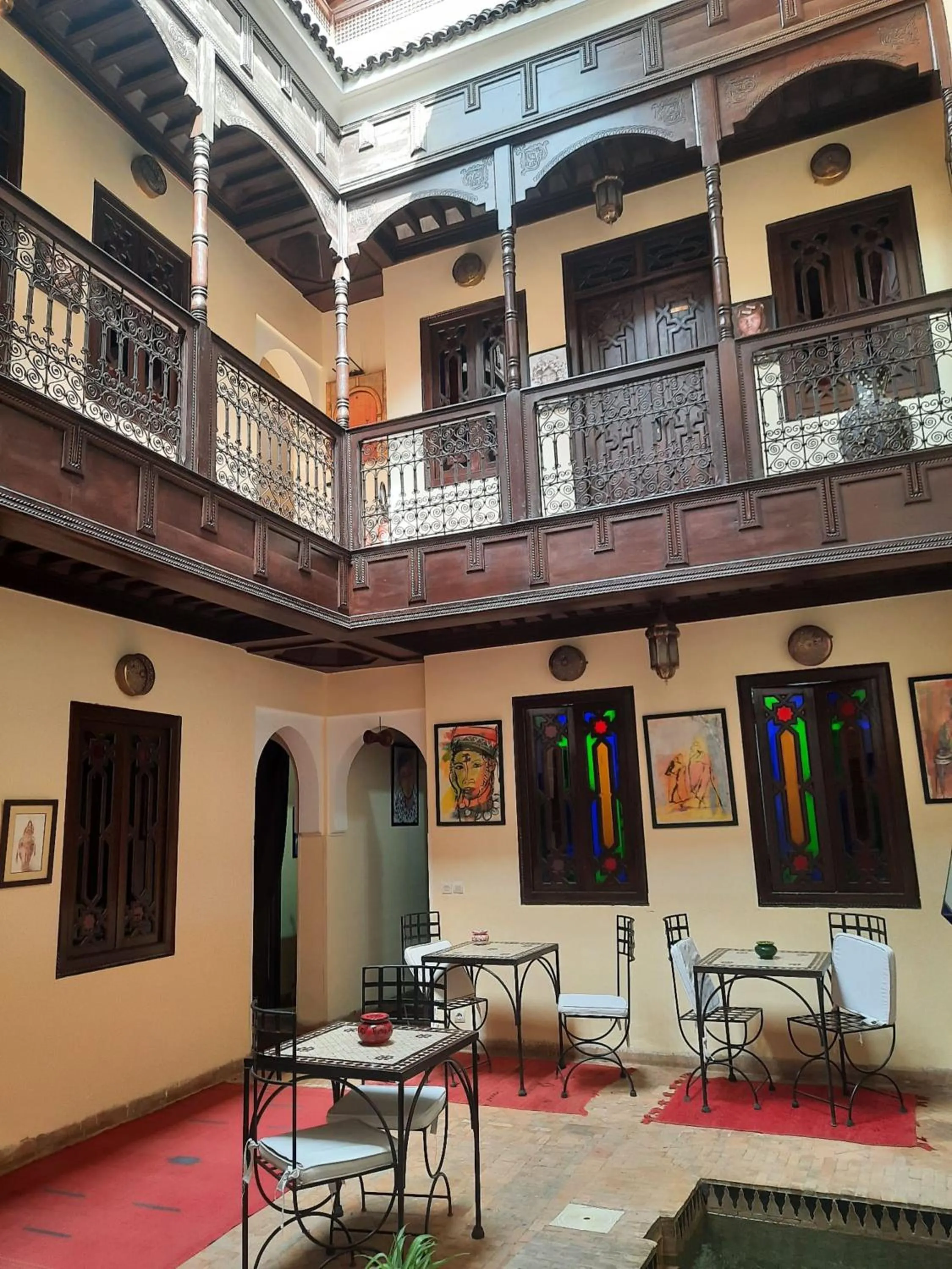 Patio in Riad Aubrac