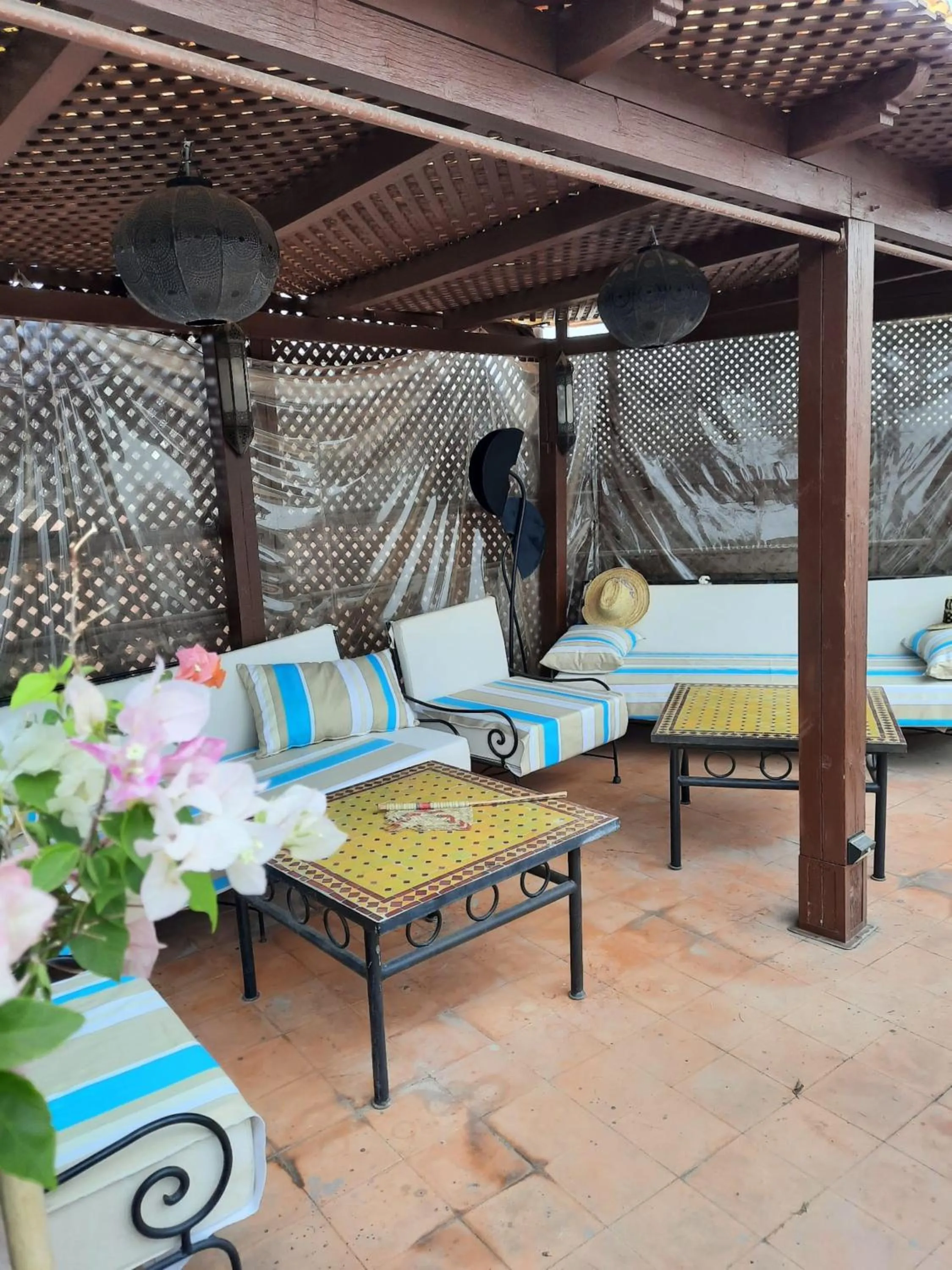 Balcony/Terrace in Riad Aubrac