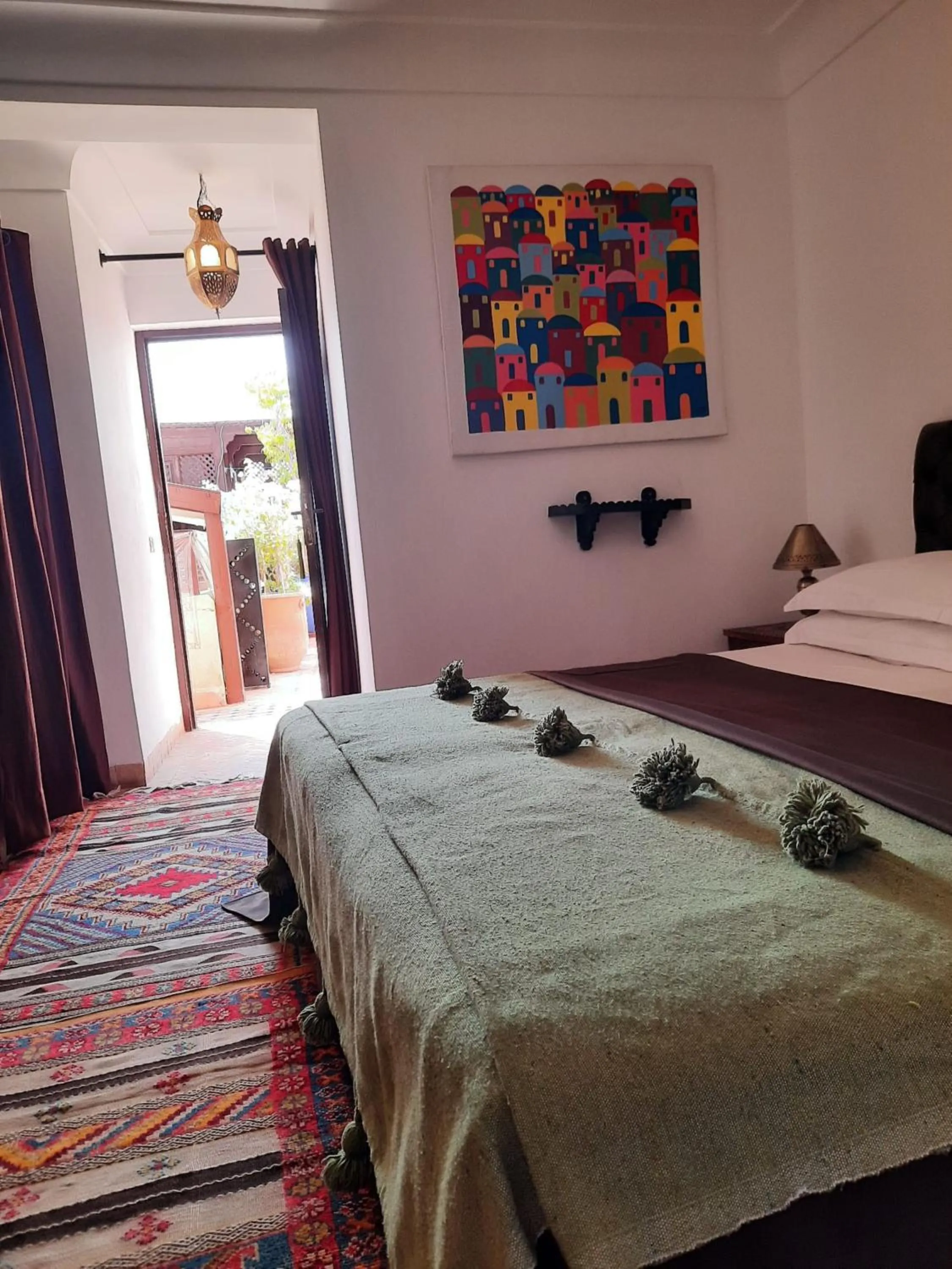 Bedroom, Bed in Riad Aubrac