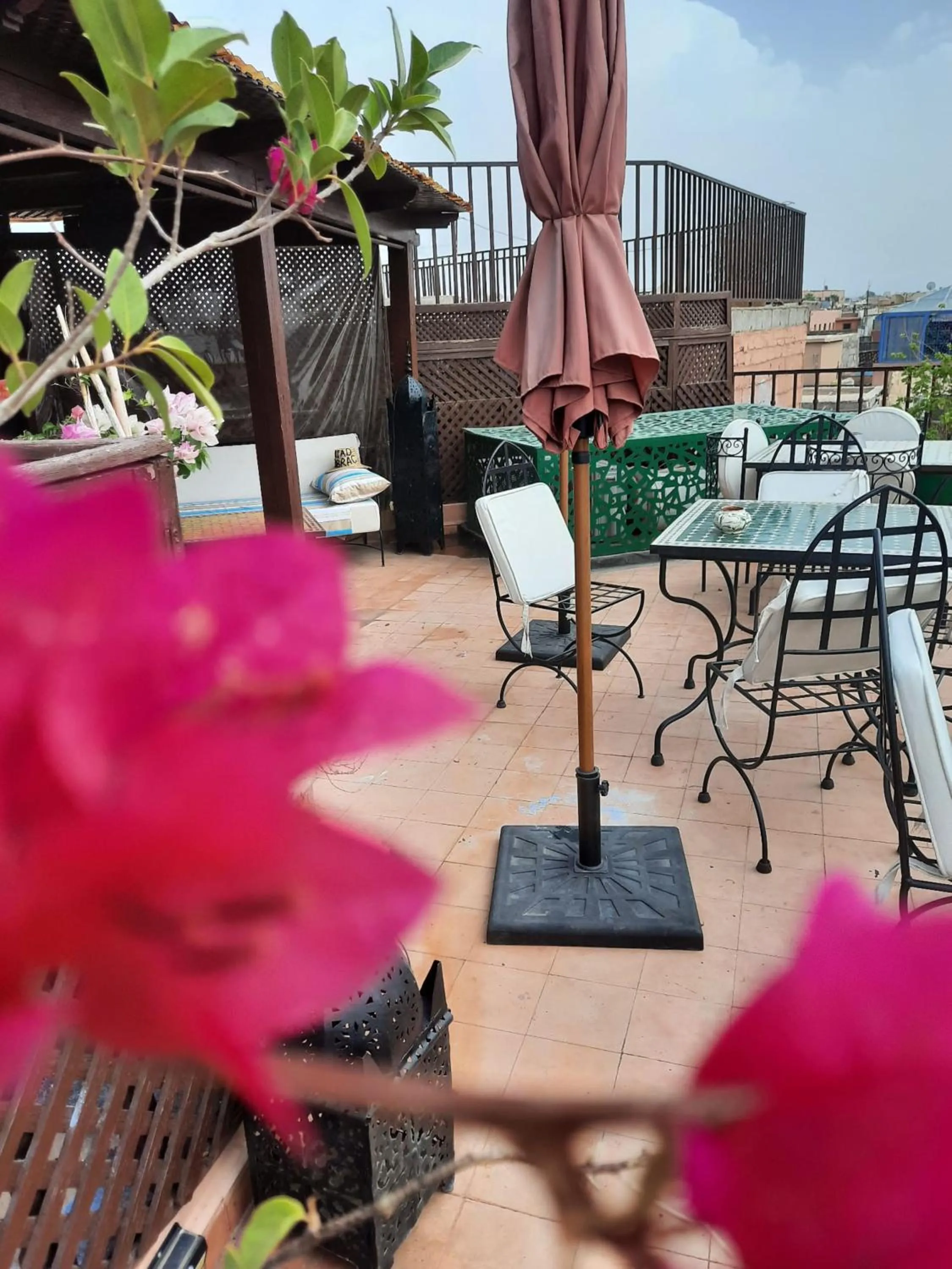 Balcony/Terrace in Riad Aubrac