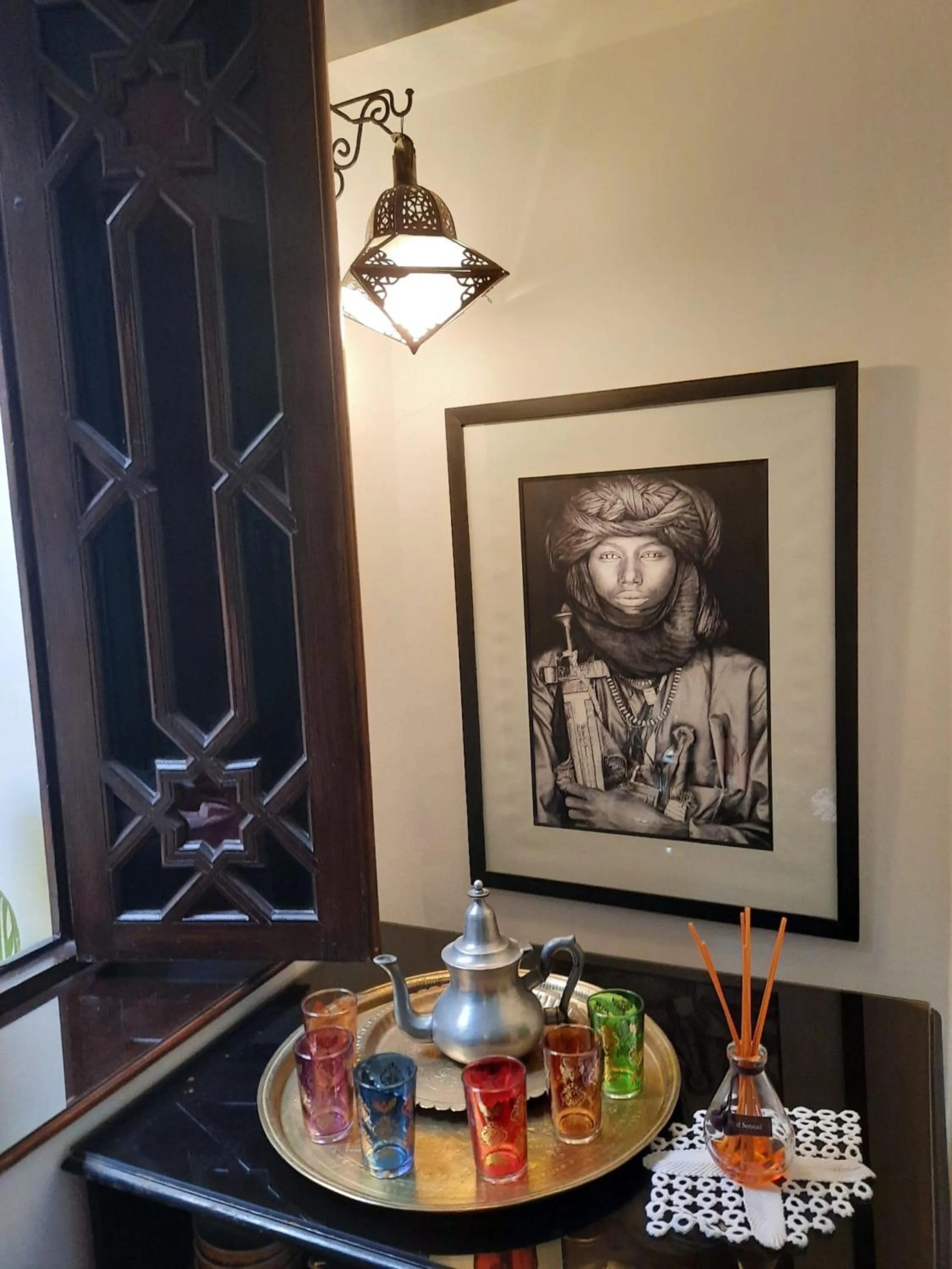 Decorative detail in Riad Aubrac