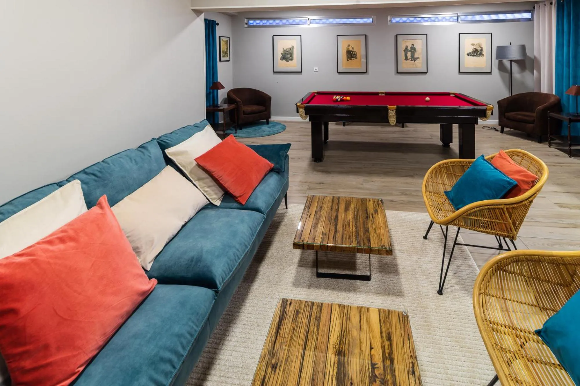 Seating area in Blue House