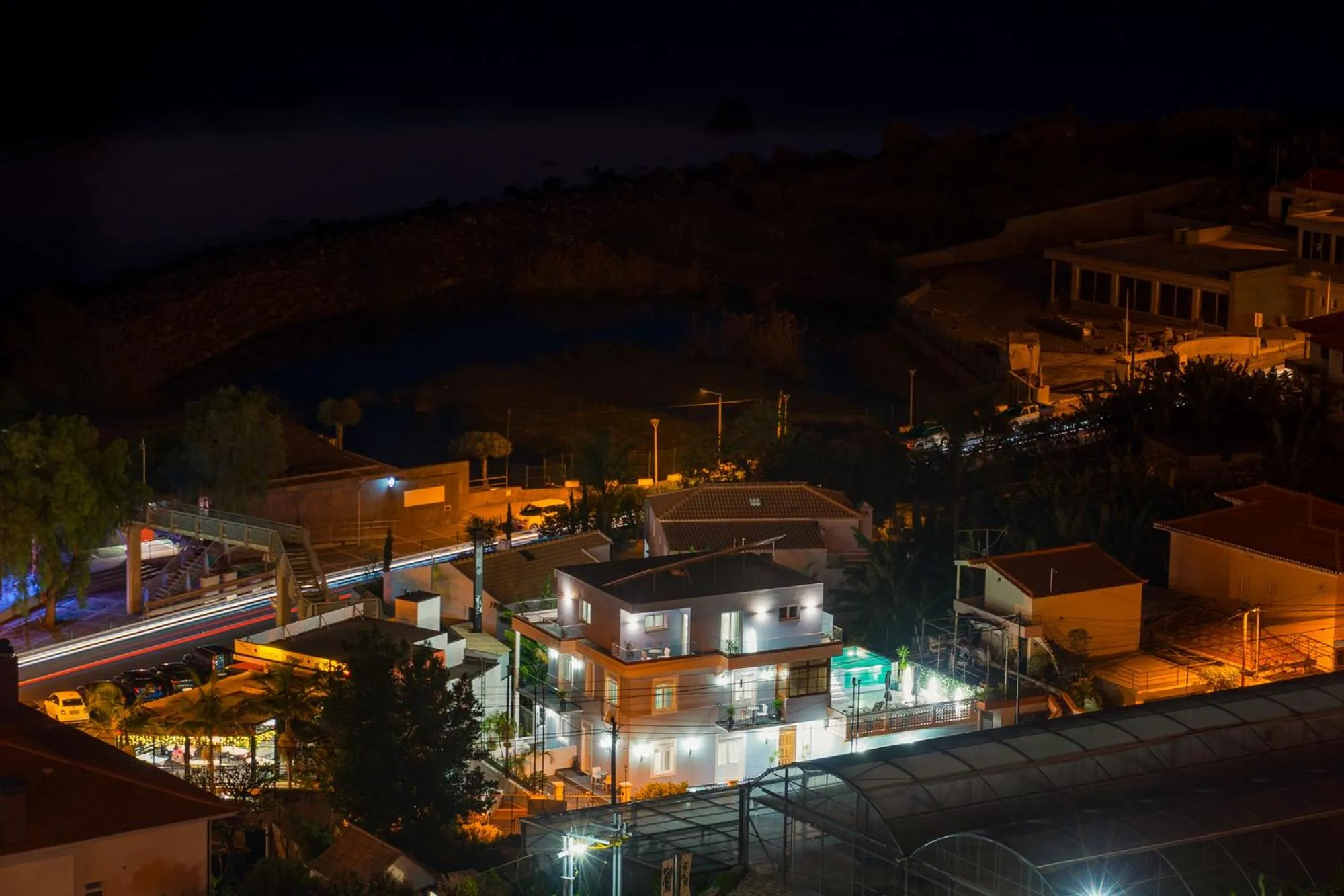 Night in Blue House