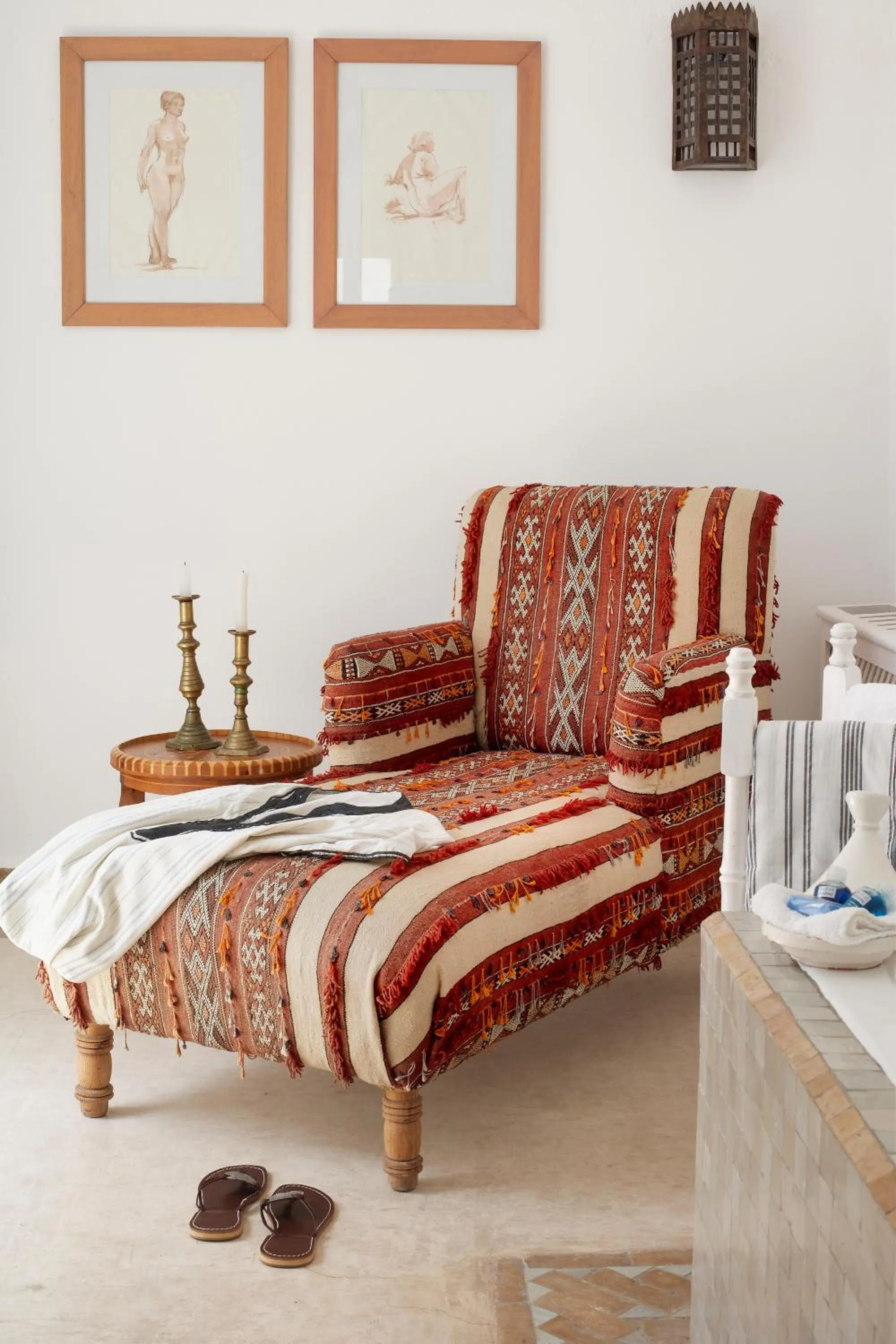 Seating area in Villa Maroc Essaouira