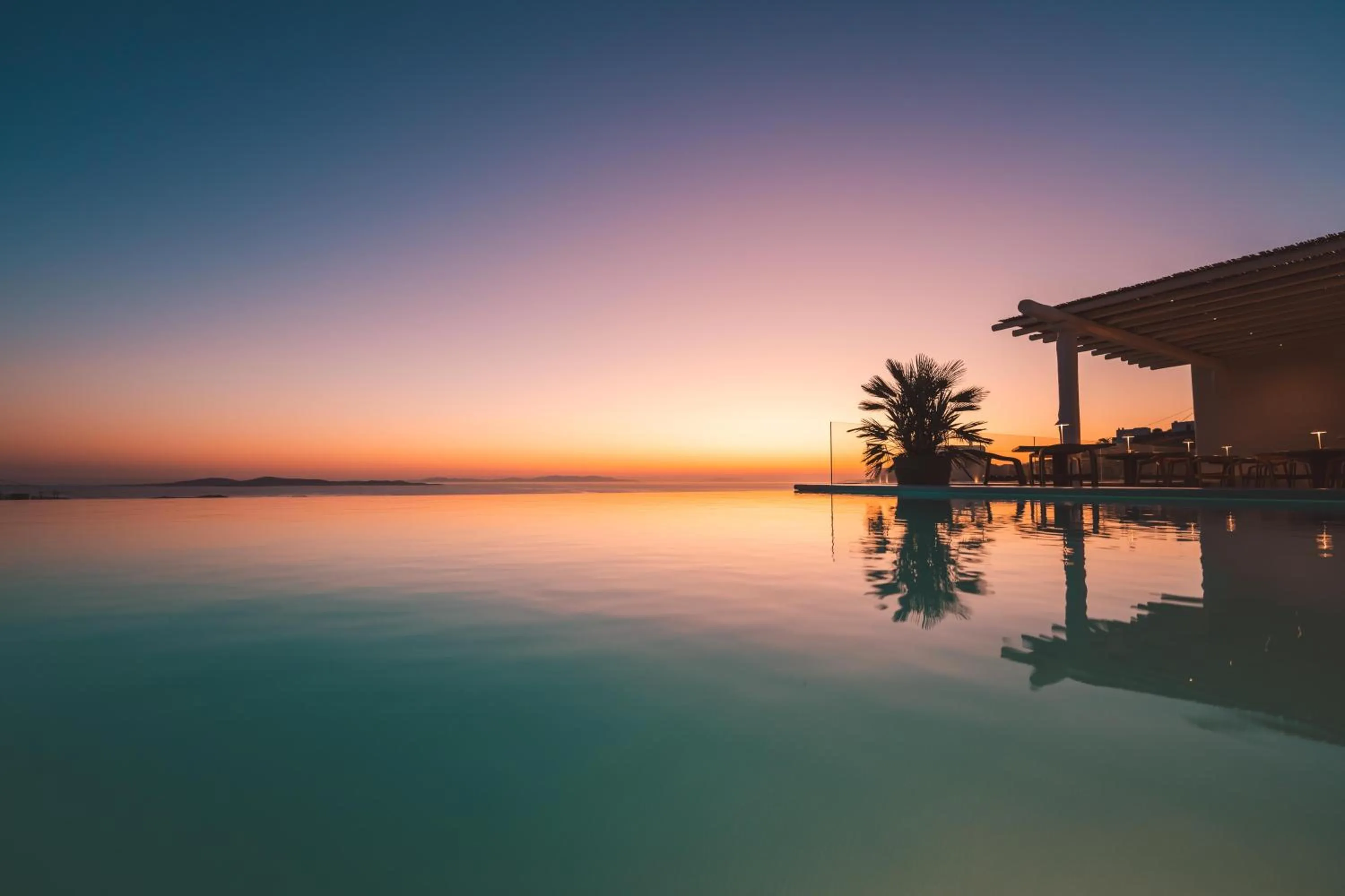 Swimming pool in Nomia Sunset Suites Mykonos