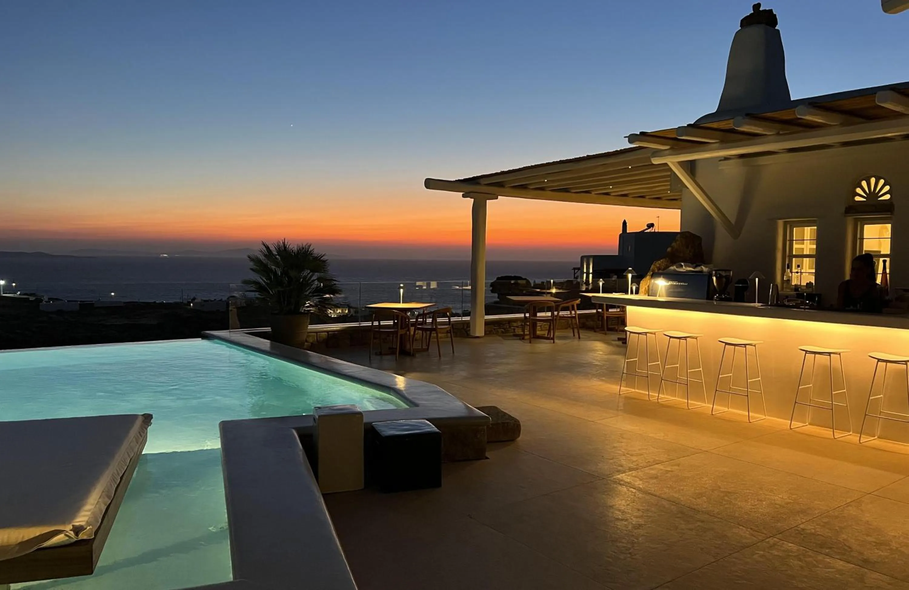 Balcony/Terrace in Nomia Sunset Suites Mykonos