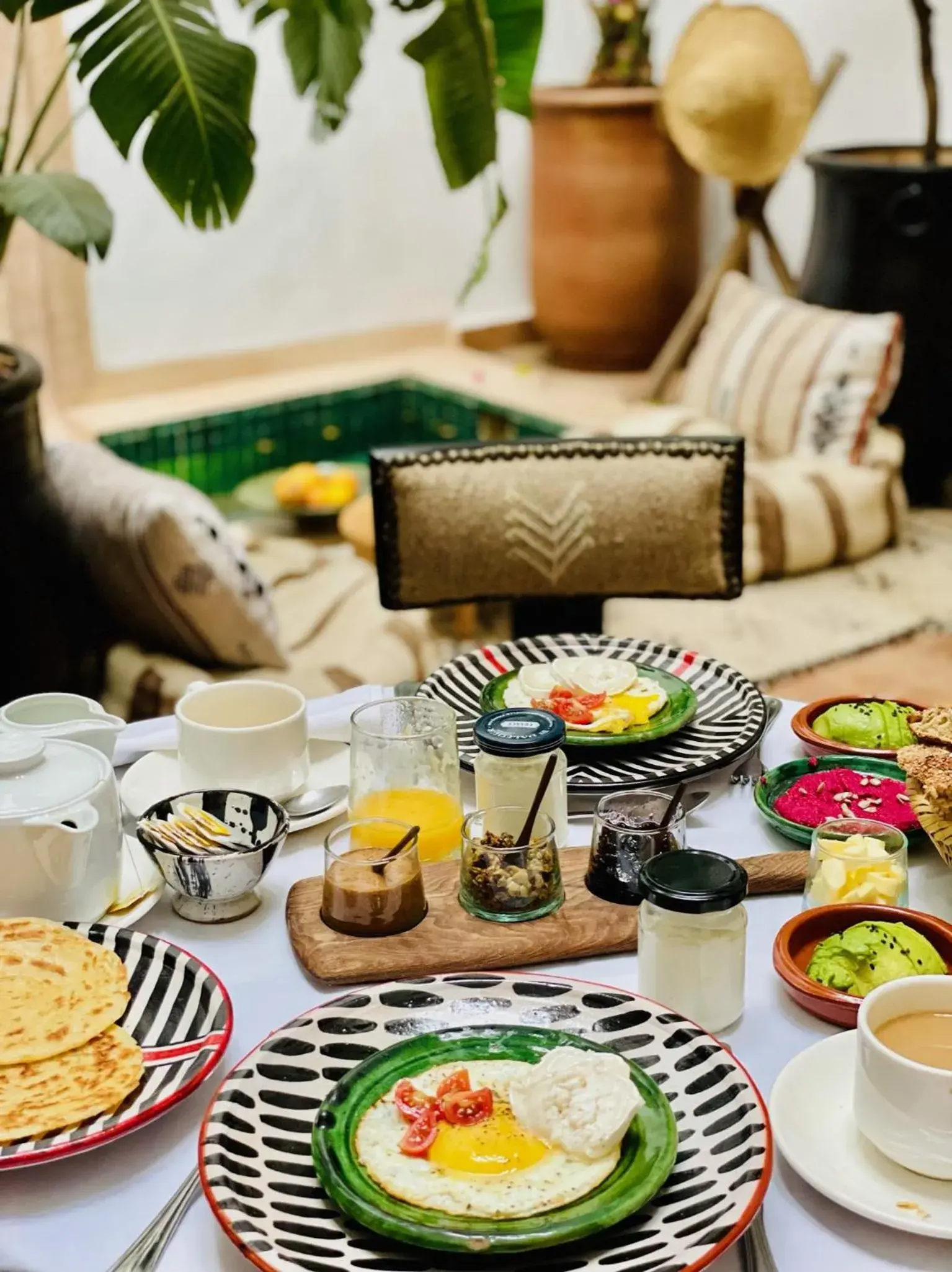 Food close-up in Riad Dar Zaman Food close-up in Riad Dar Zaman