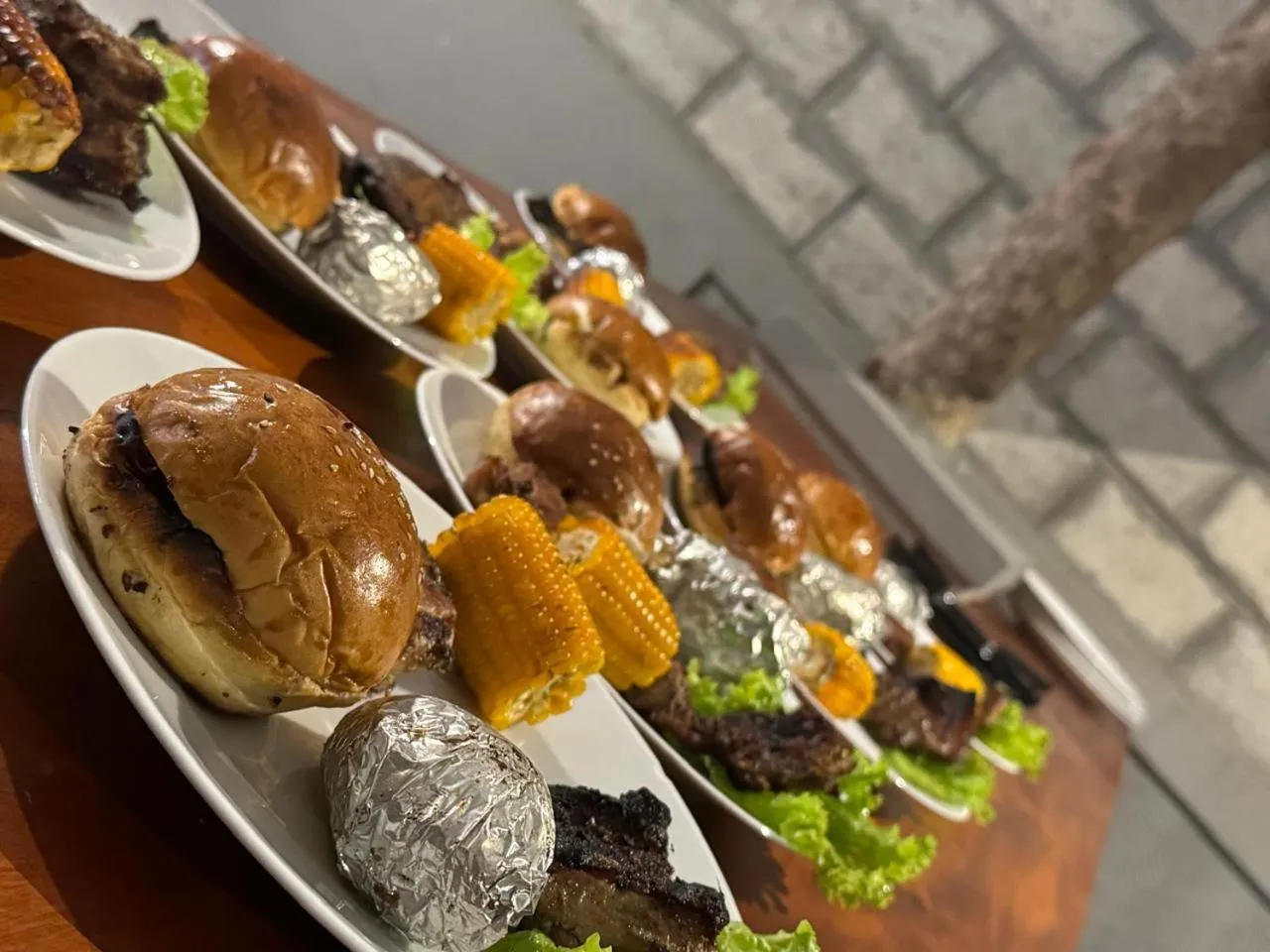 BBQ facilities in Steps Garden Resort