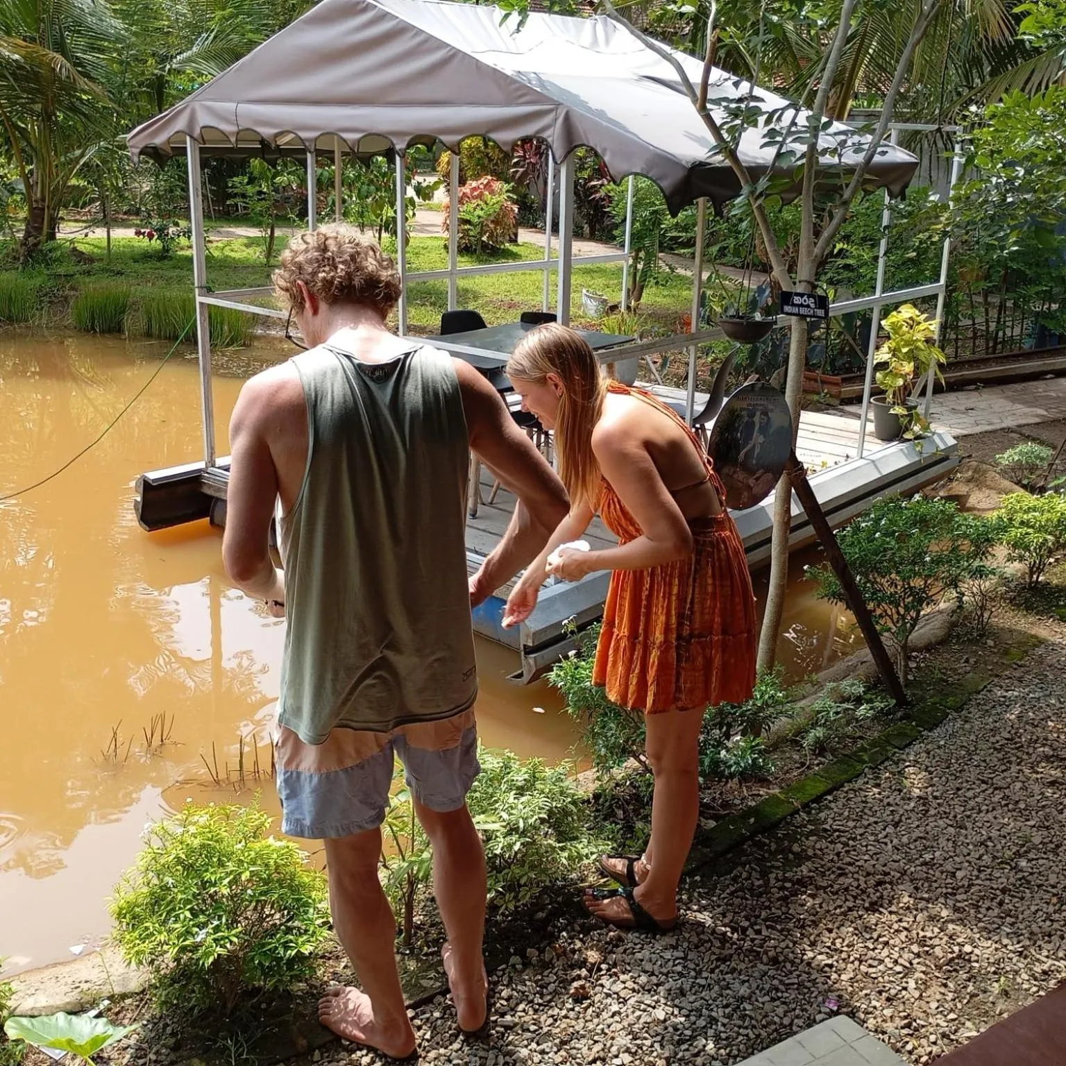 Guests in Steps Garden Resort