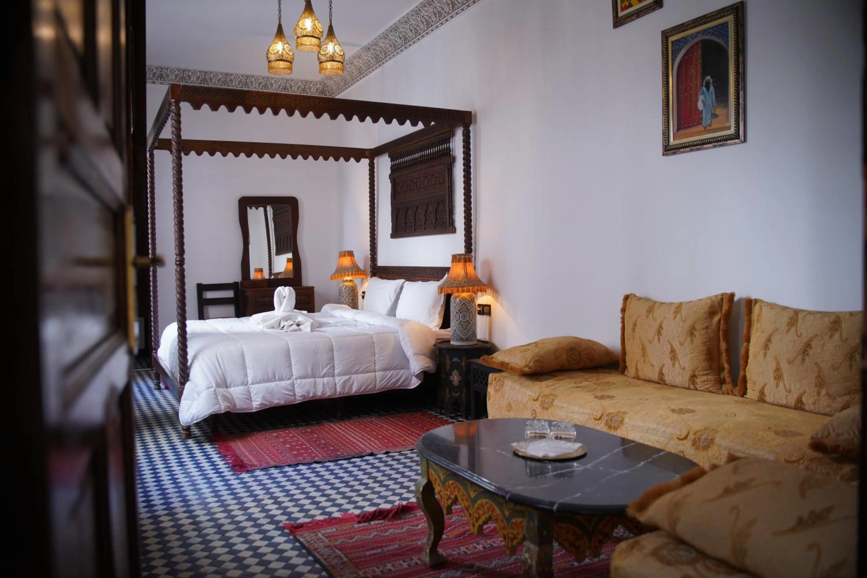 Bed in Riad Dar Chrifa - Luxury Escape