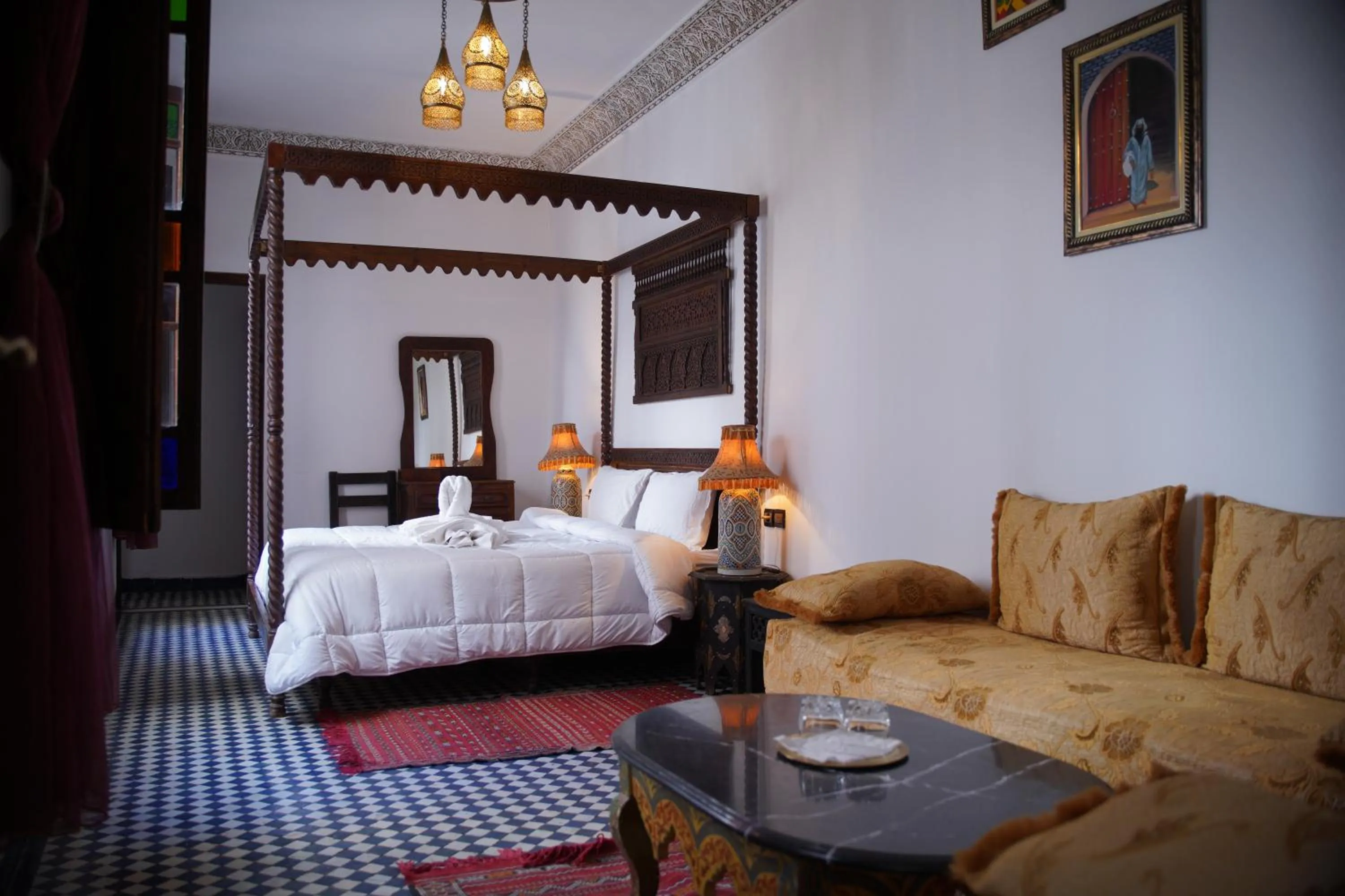 Bed in Riad Dar Chrifa - Luxury Escape