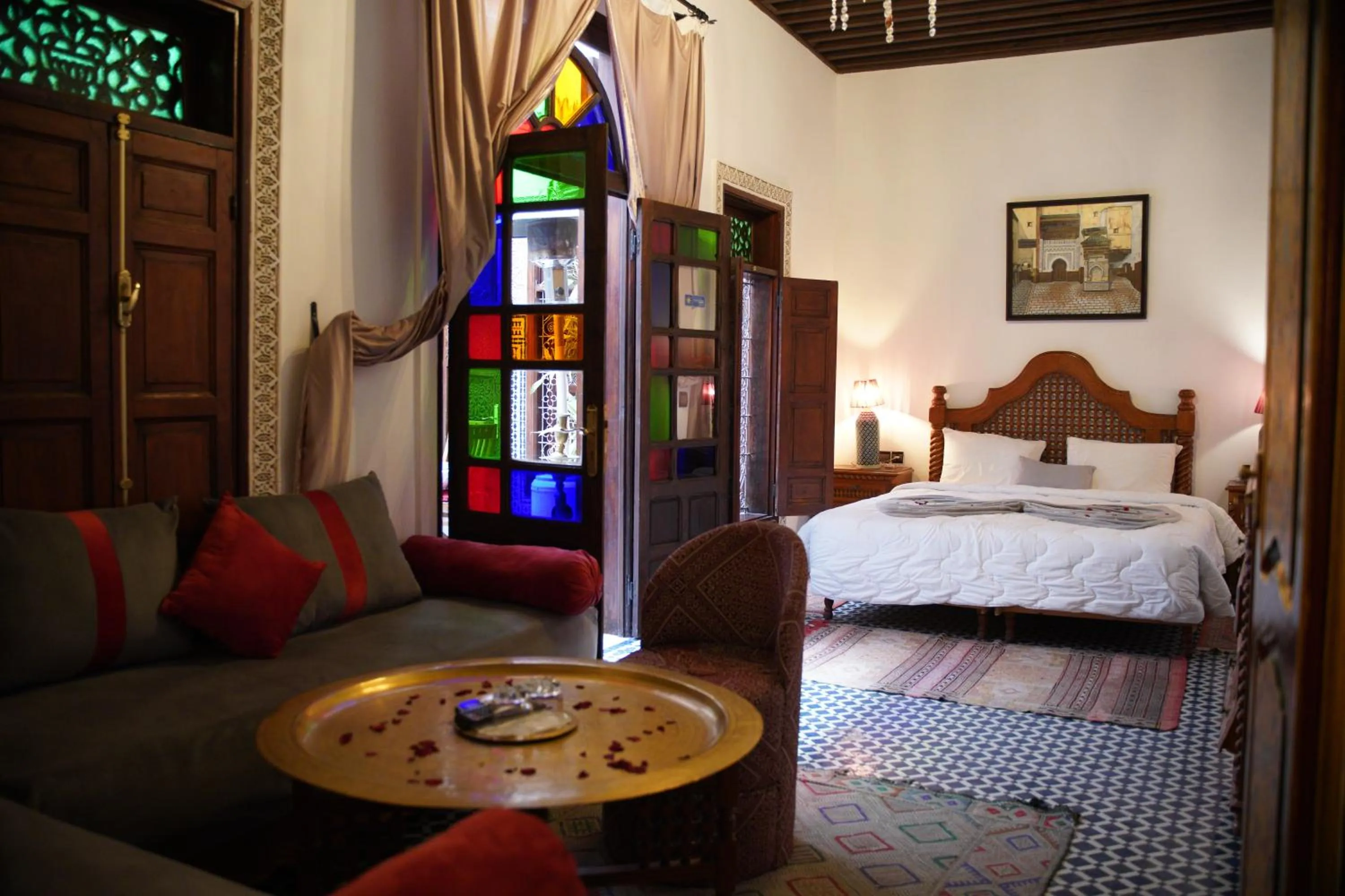 Bed in Riad Dar Chrifa - Luxury Escape