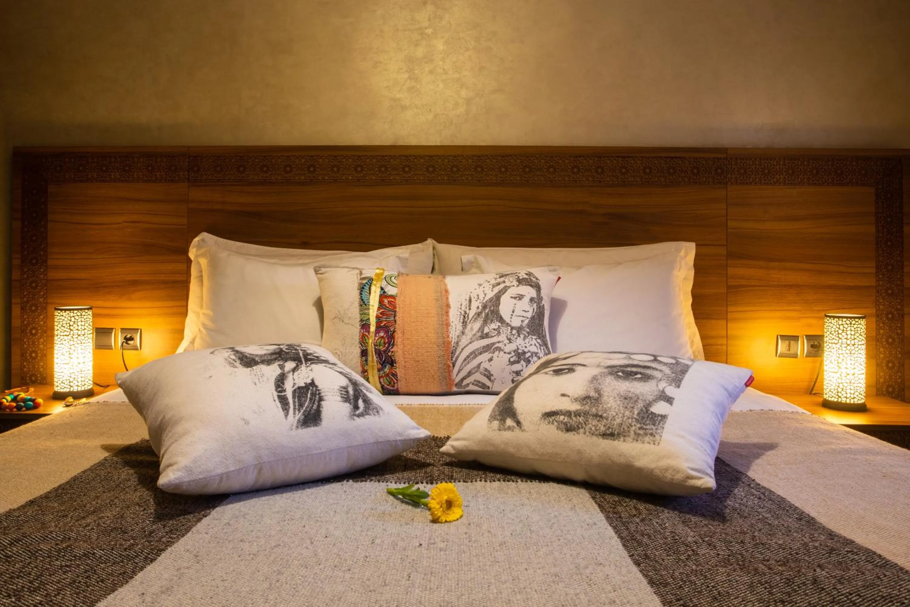 Decorative detail, Bed in Dellarosa Boutique Hotel and Spa