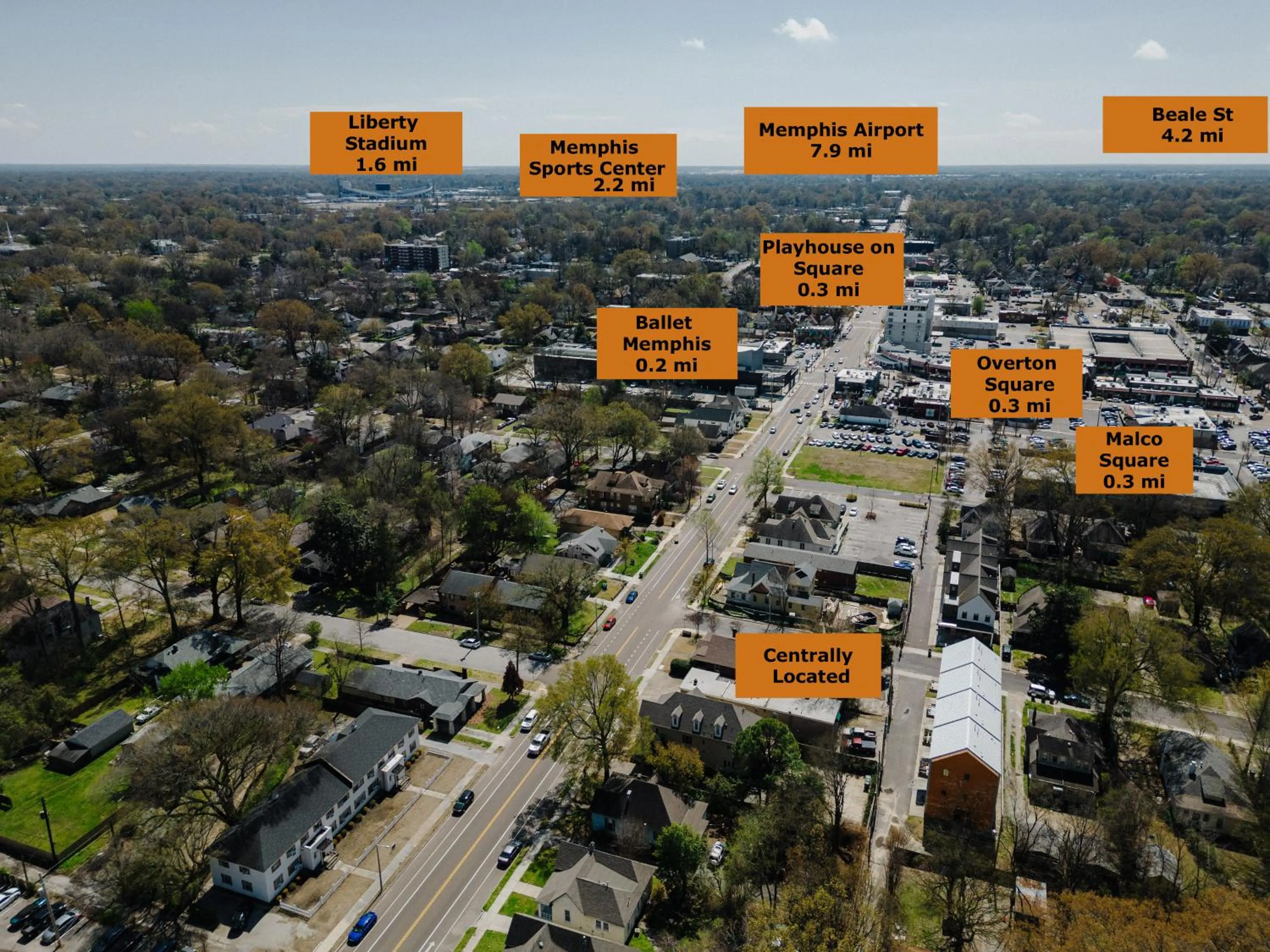 Neighbourhood in Centrally Located 2BR Overton Square Unit 2 Fast WiFi Free Parking Yes Pets