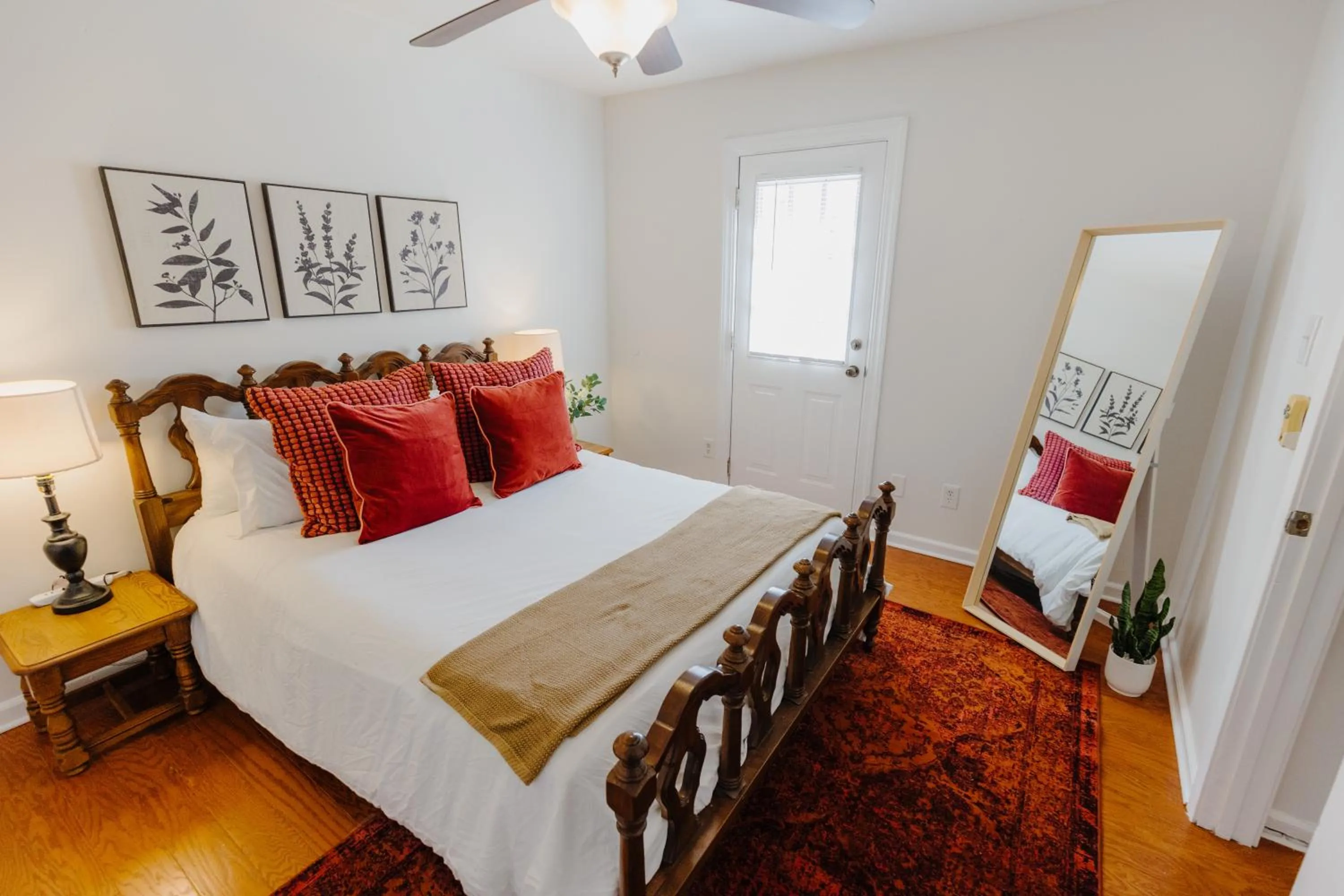 Bedroom, Bed in Centrally Located 2BR Overton Square Unit 2 Fast WiFi Free Parking Yes Pets