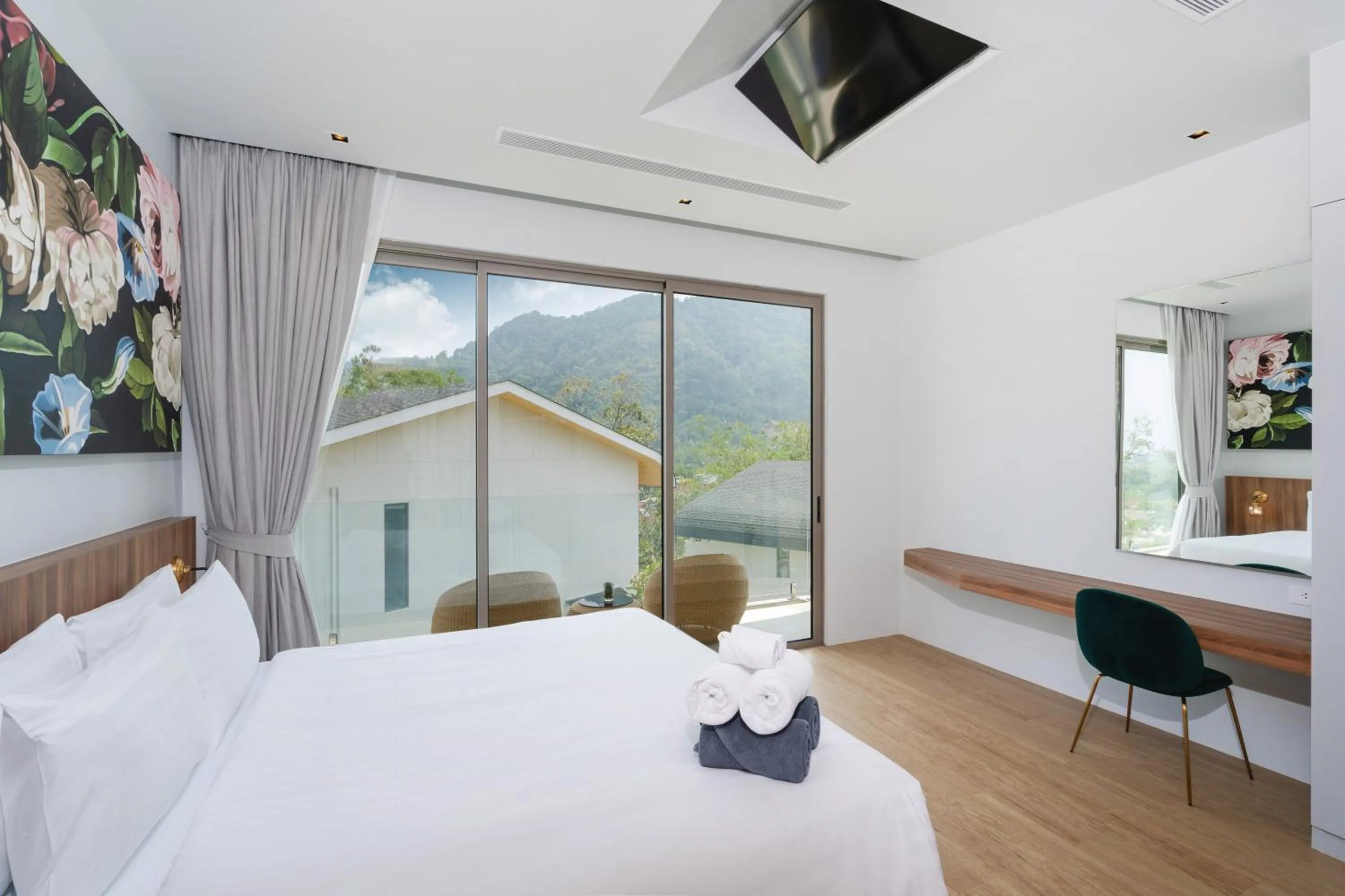 TV and multimedia, Bed in Himmapana Villas - Hills