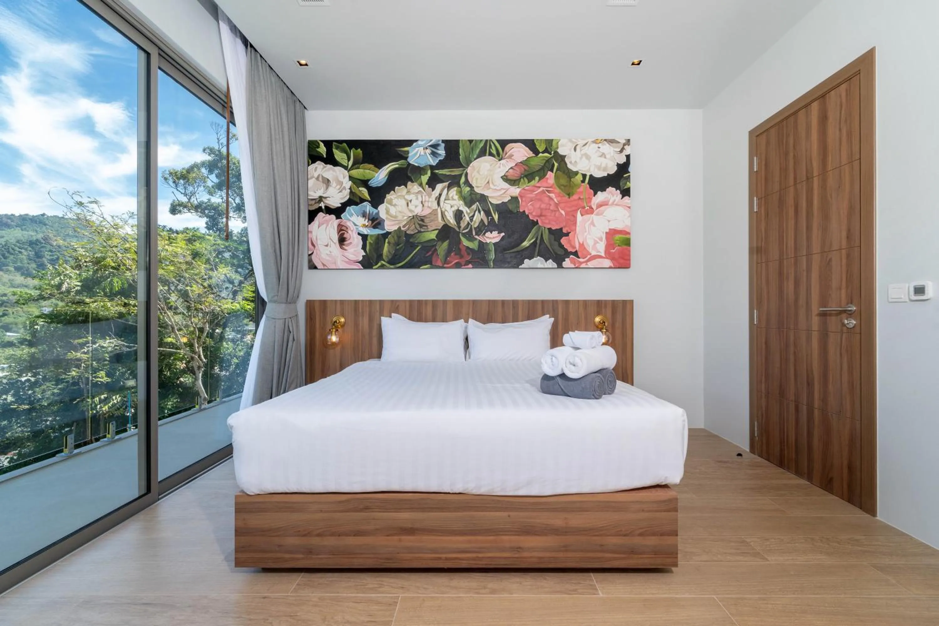 Bedroom, Bed in Himmapana Villas - Hills