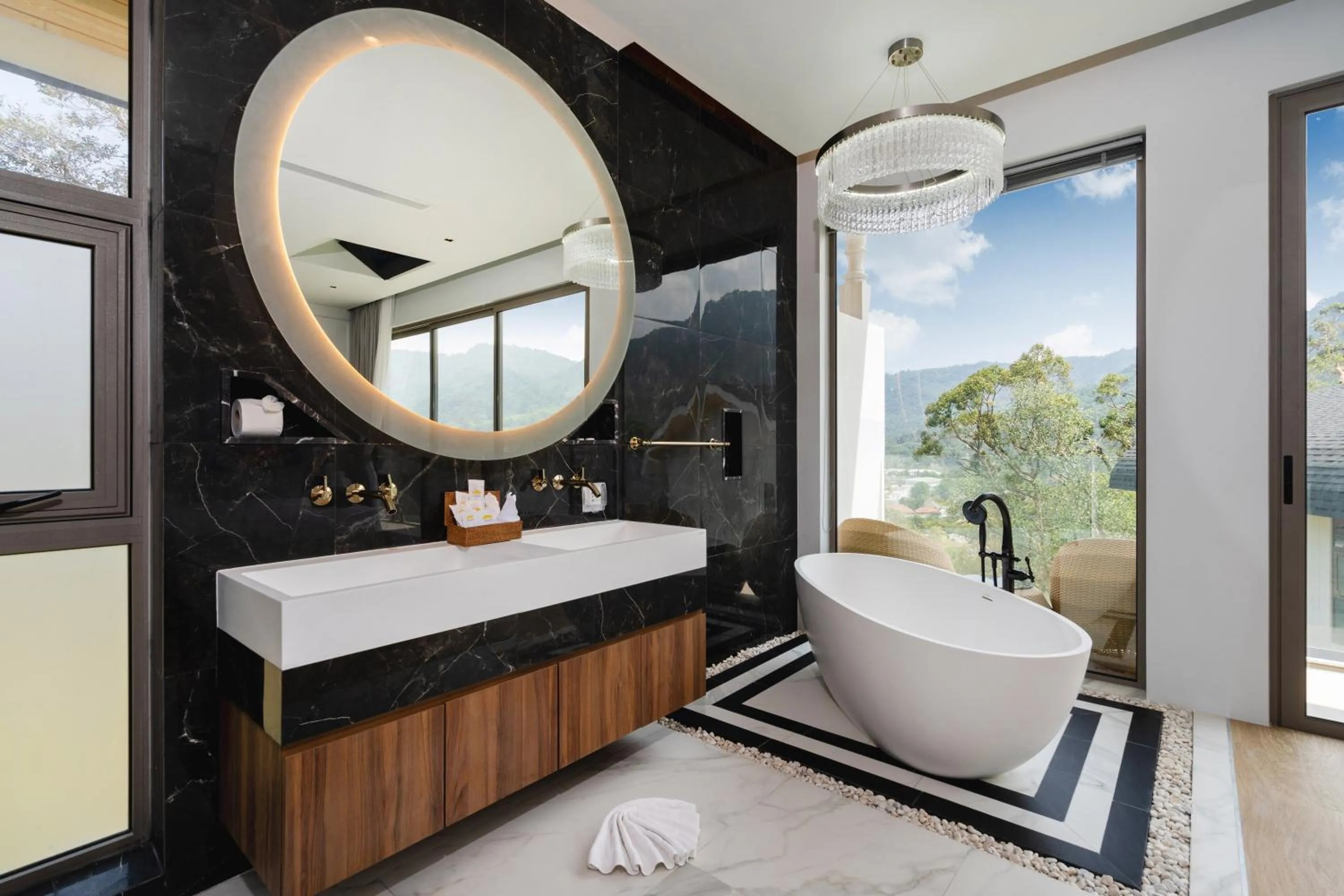 Bedroom, Bed in Himmapana Villas - Hills