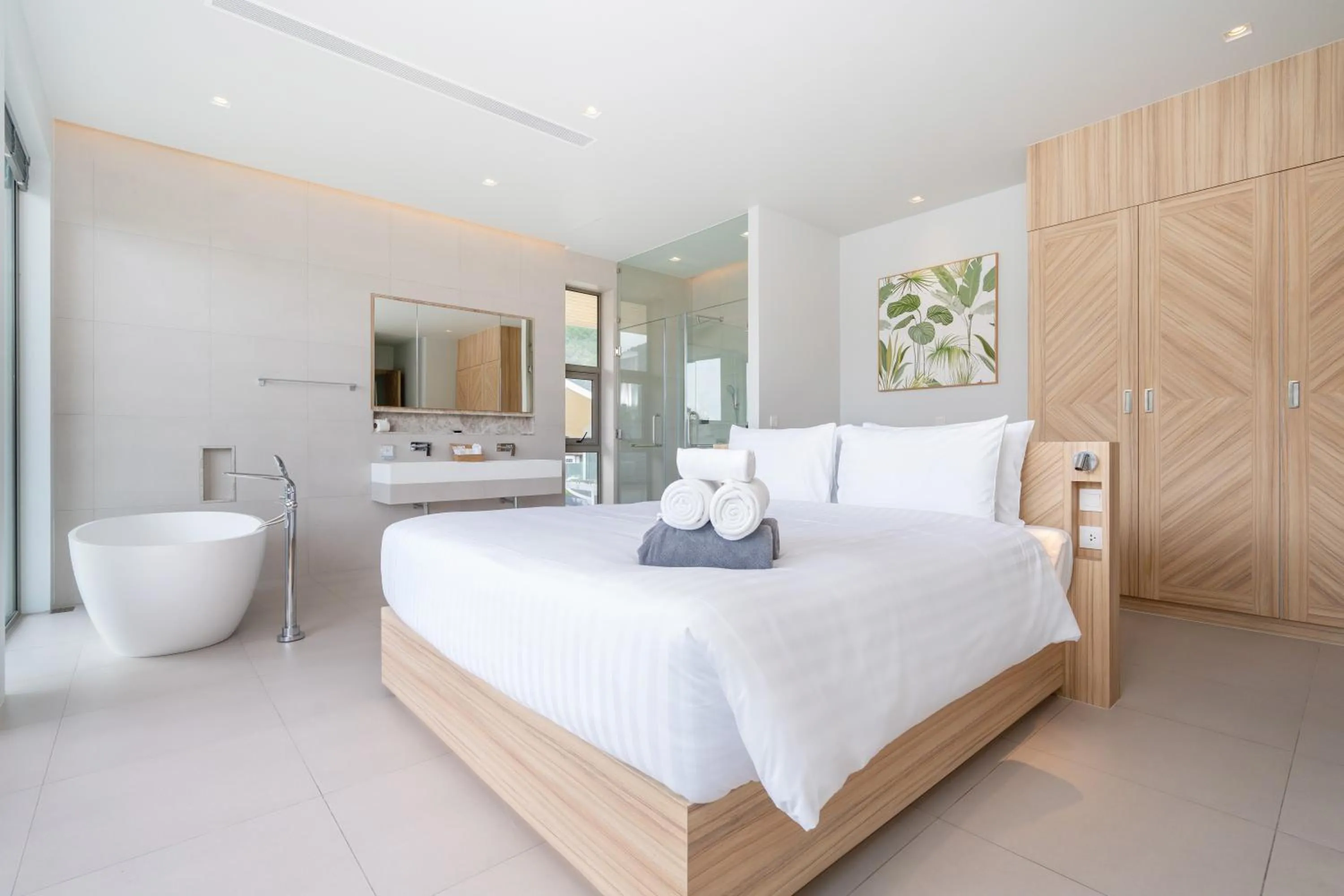 Bedroom, Bed in Himmapana Villas - Hills