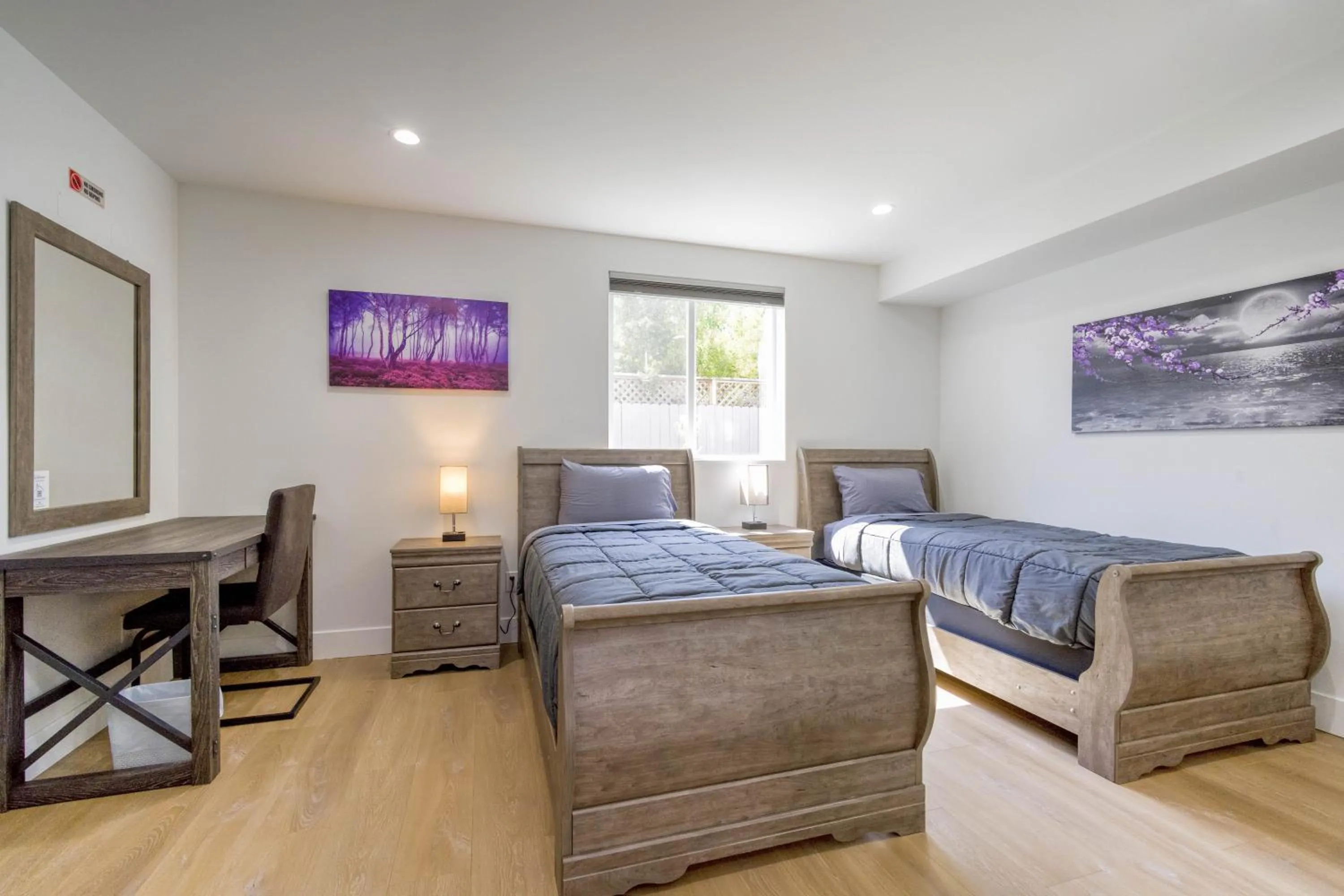 Bed in Modern Apartment in Studio City