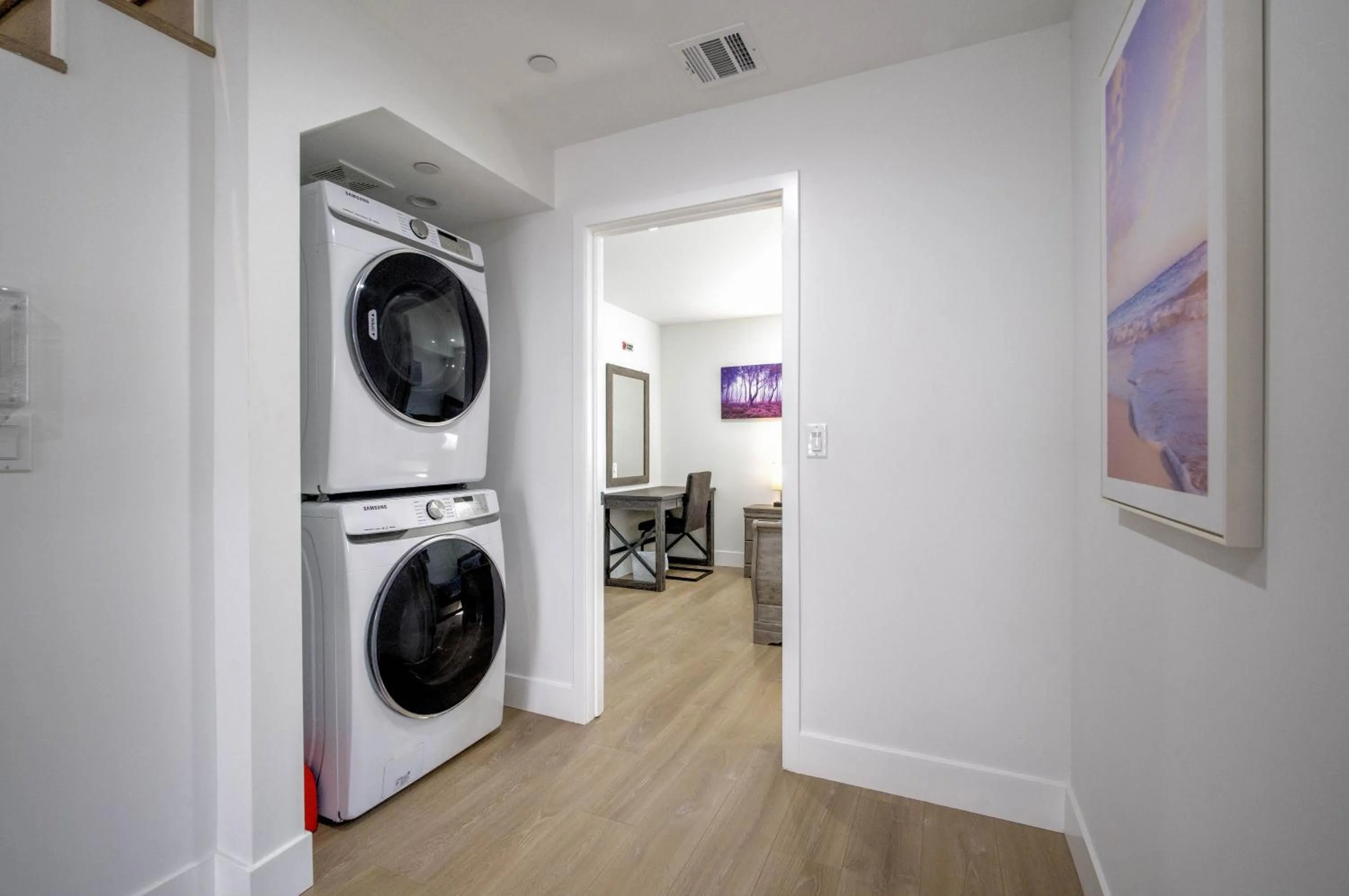 washing machine in Modern Apartment in Studio City
