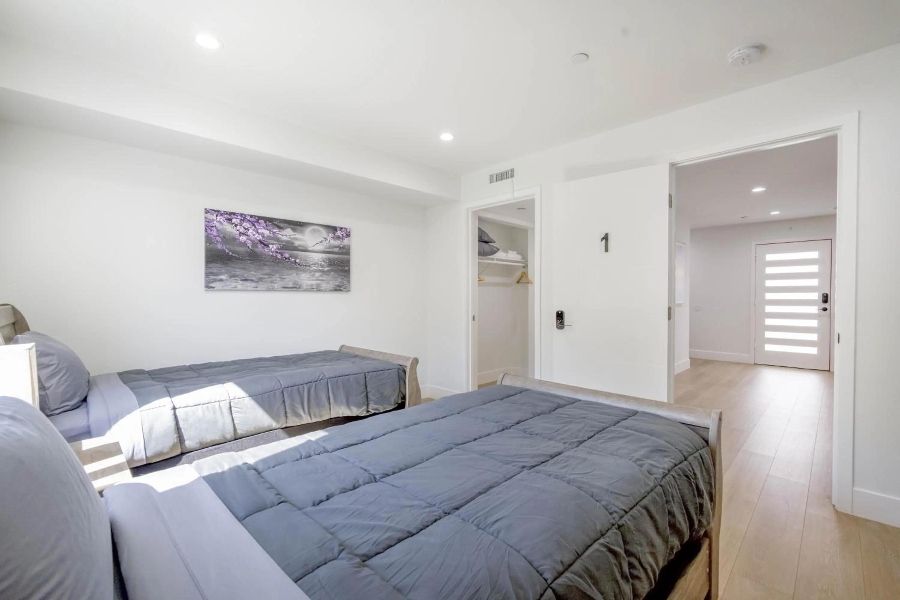 Bed in Modern Apartment in Studio City