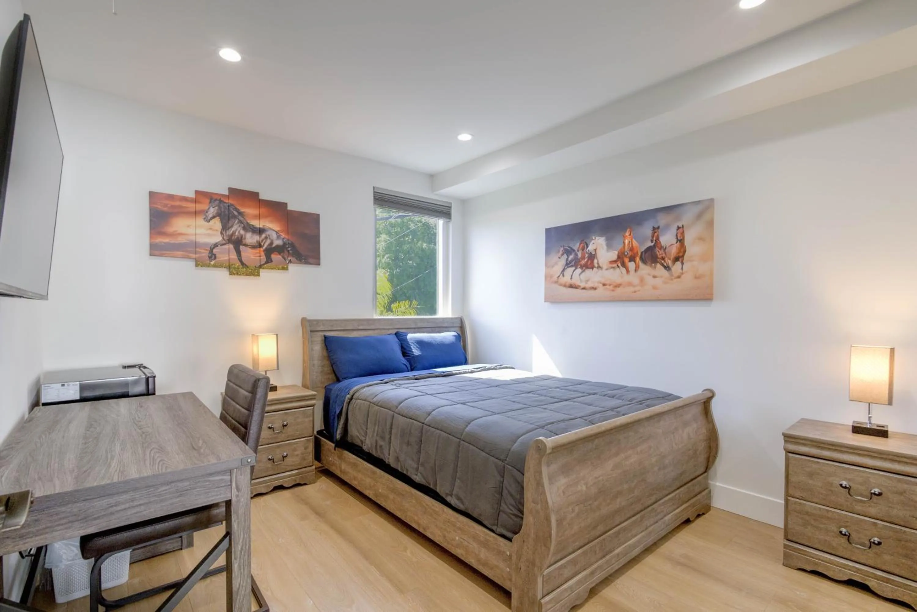Bed in Modern Apartment in Studio City