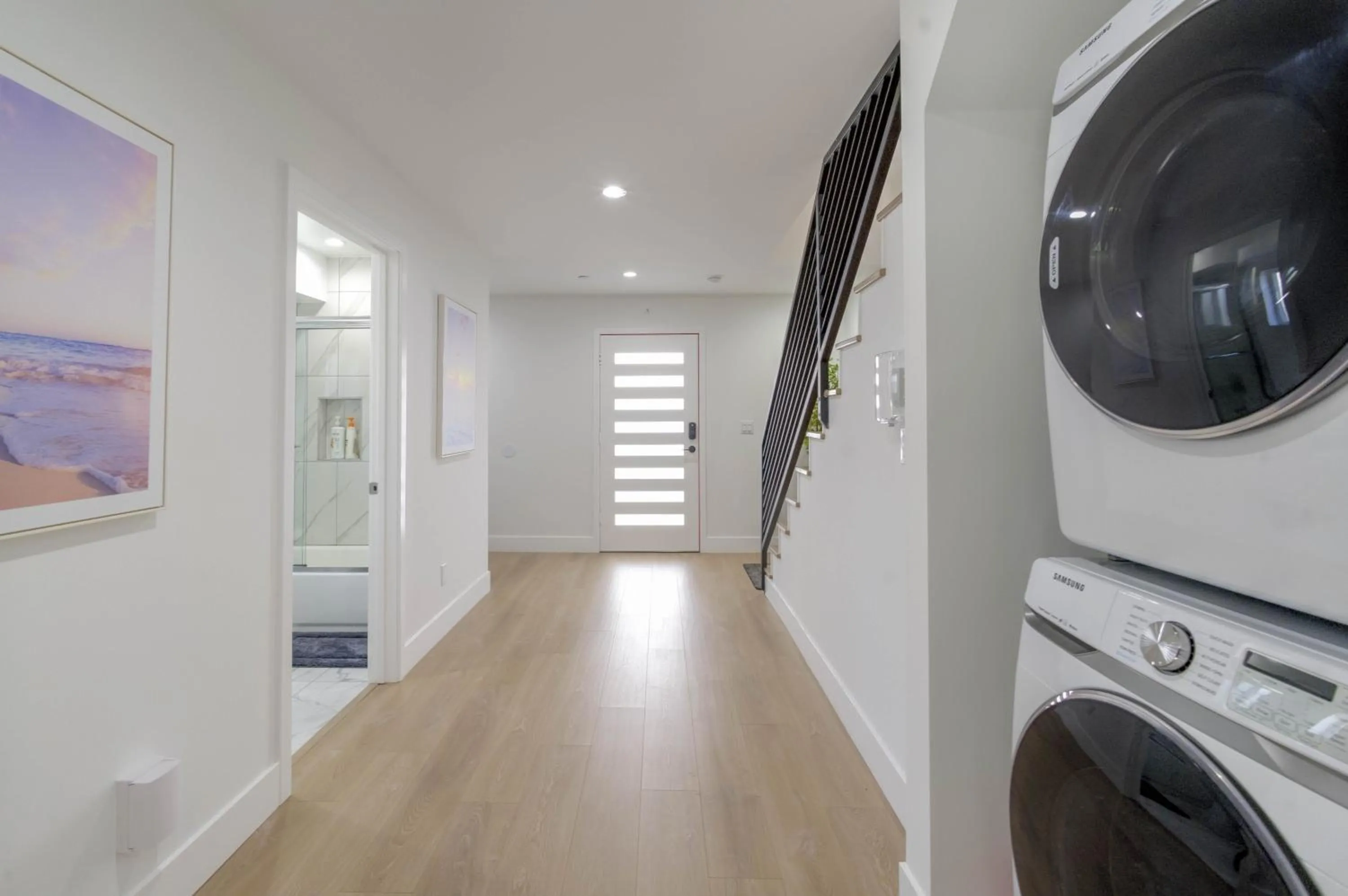 washing machine in Modern Apartment in Studio City