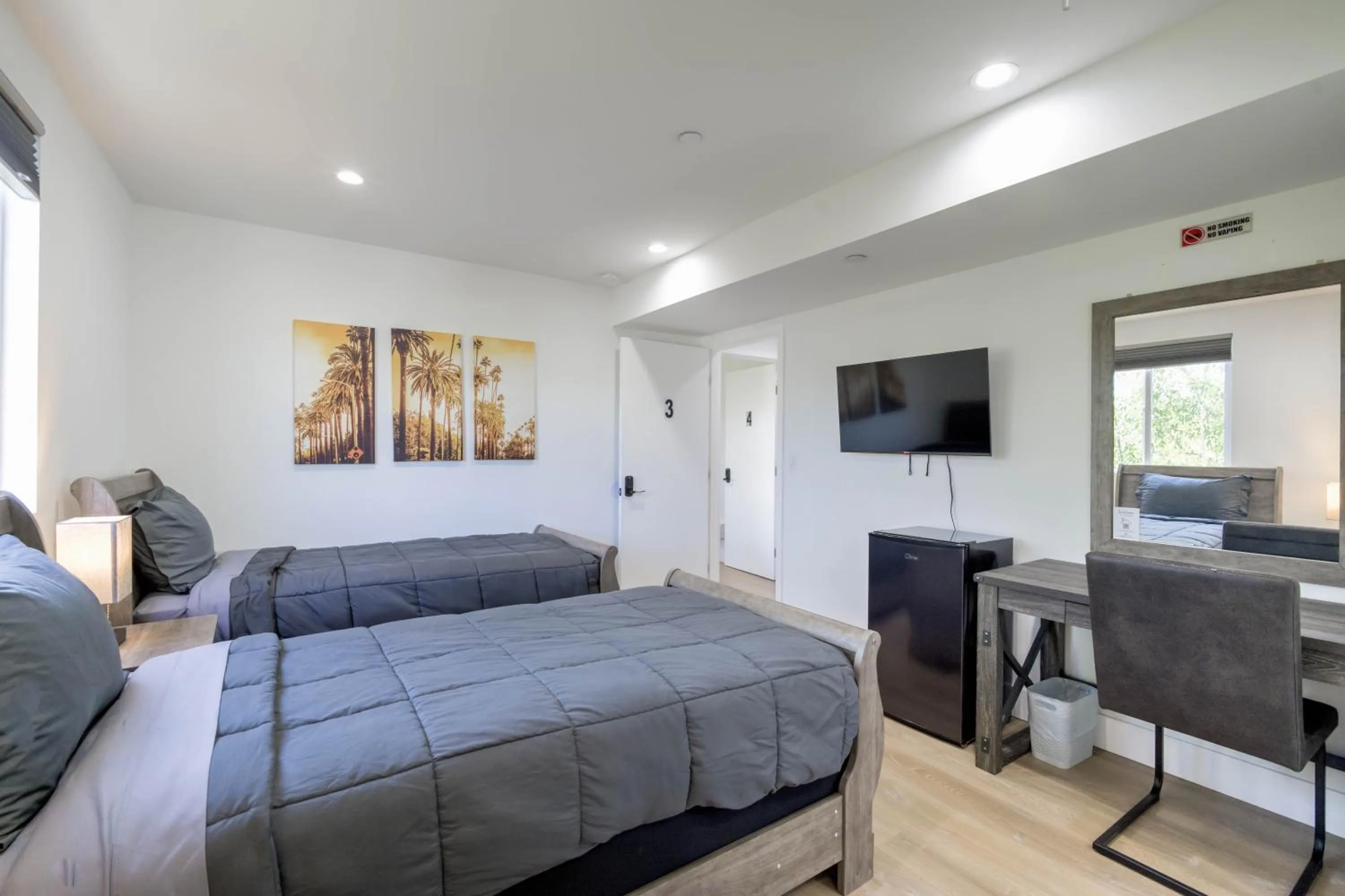 Bed in Modern Apartment in Studio City