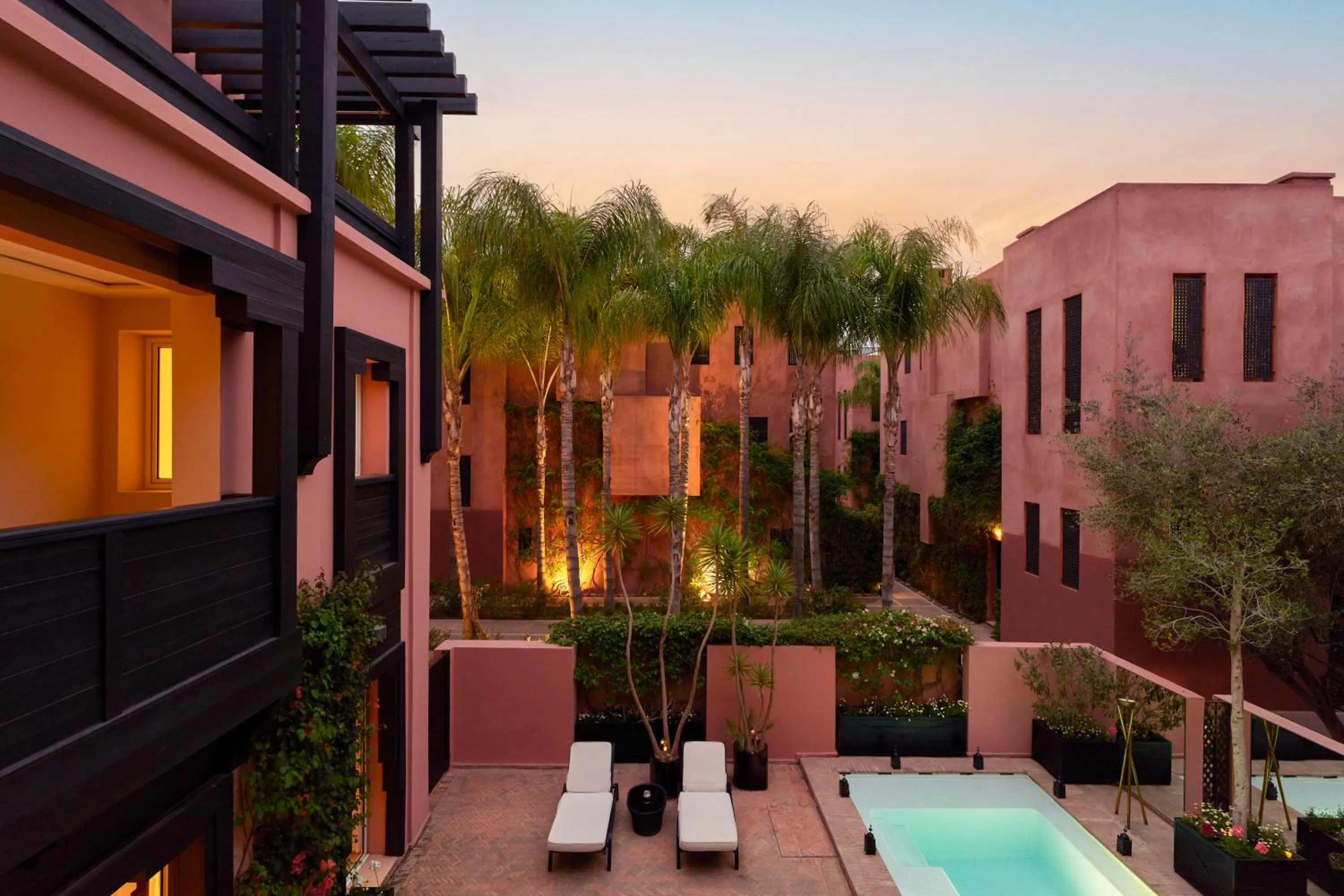 Patio in Hôtel & Ryads Barrière Le Naoura