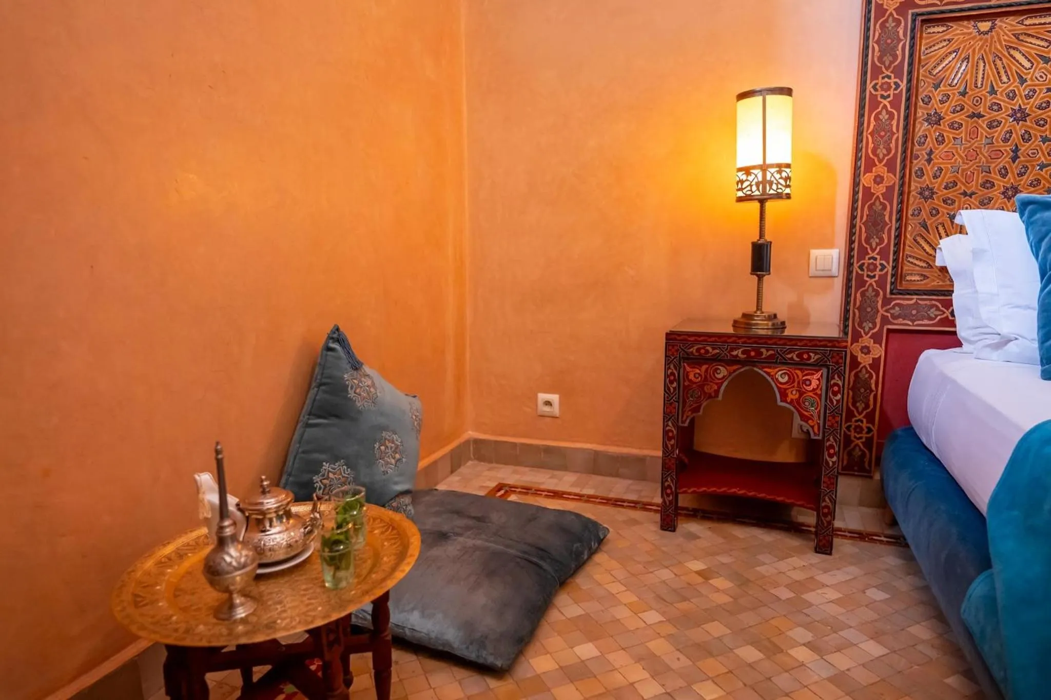 Seating area, Bed in Al Fassia Aguedal