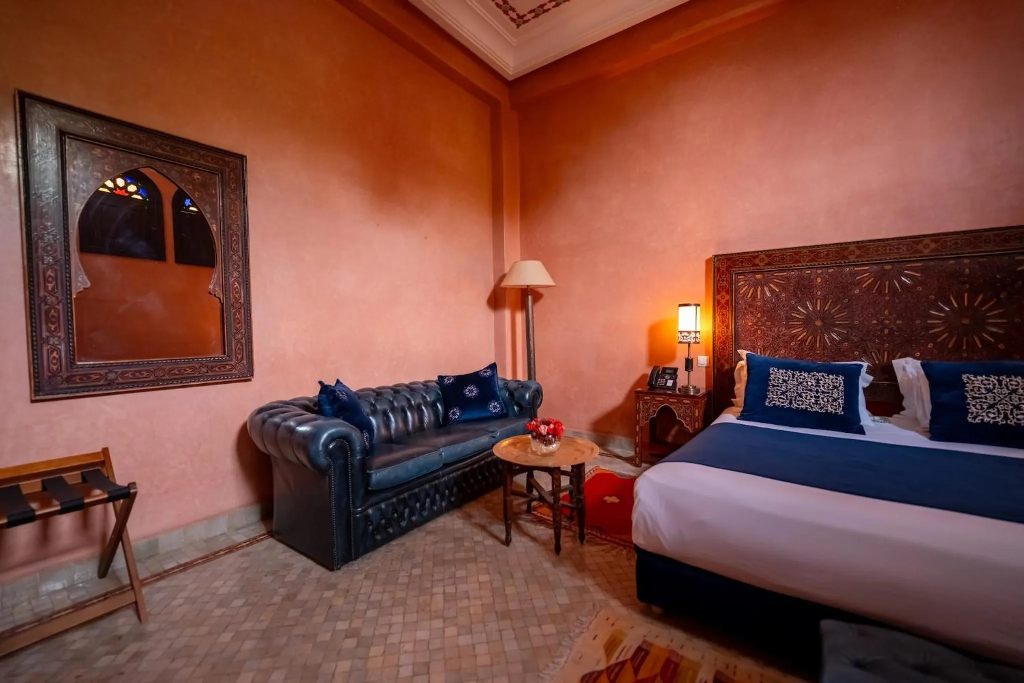 Seating area, Bed in Al Fassia Aguedal