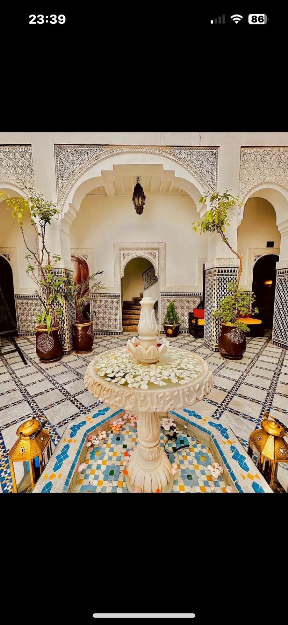 Patio in Riad & Spa Esprit Du Maroc