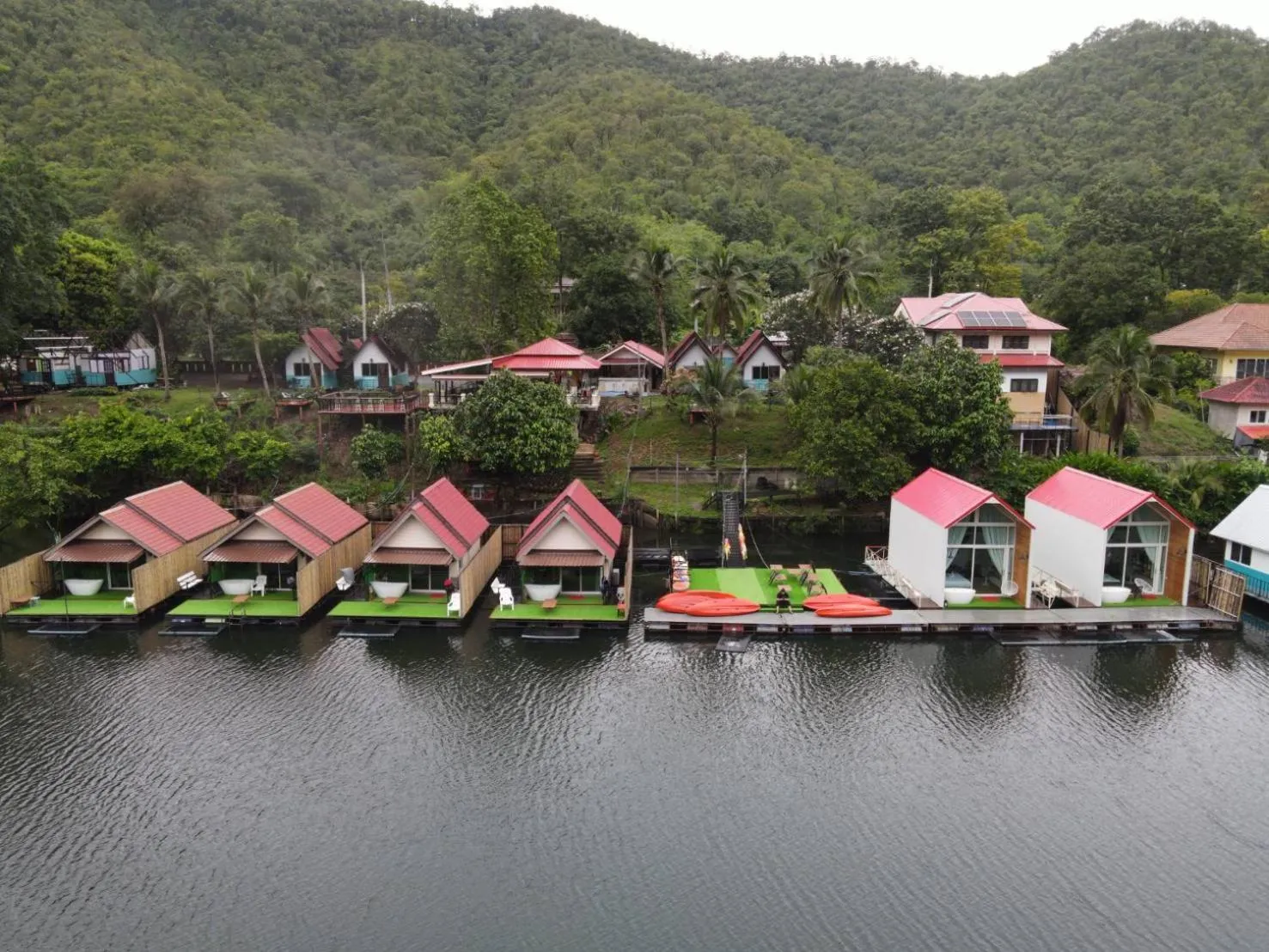 River view in Lake Hill Resort Kanchanaburi