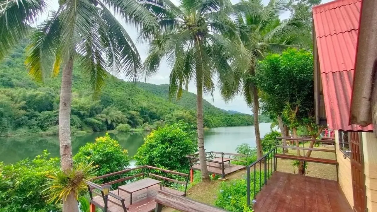 Natural landscape in Lake Hill Resort Kanchanaburi