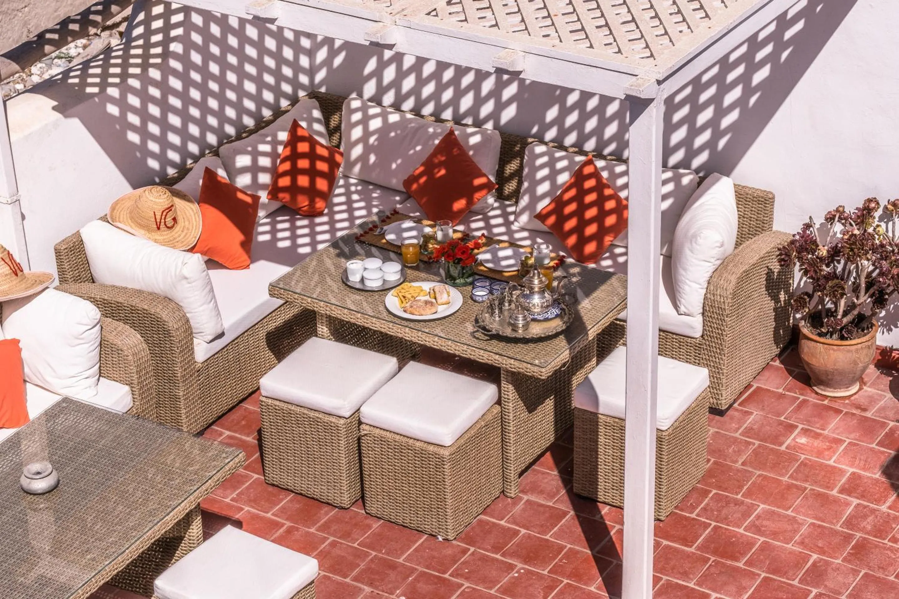 Patio in Riad Villa Garance