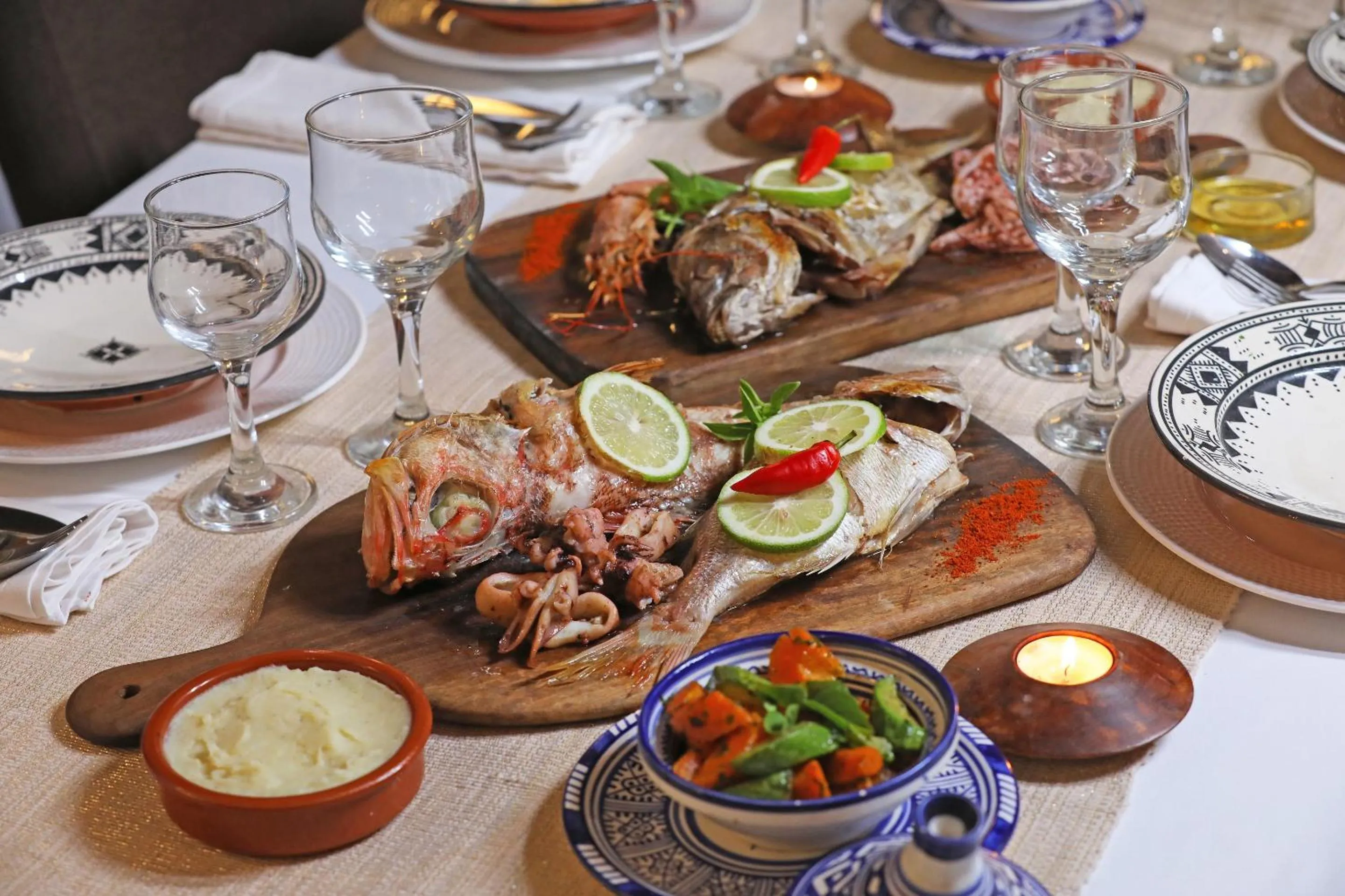 Restaurant/places to eat in Riad Villa Garance