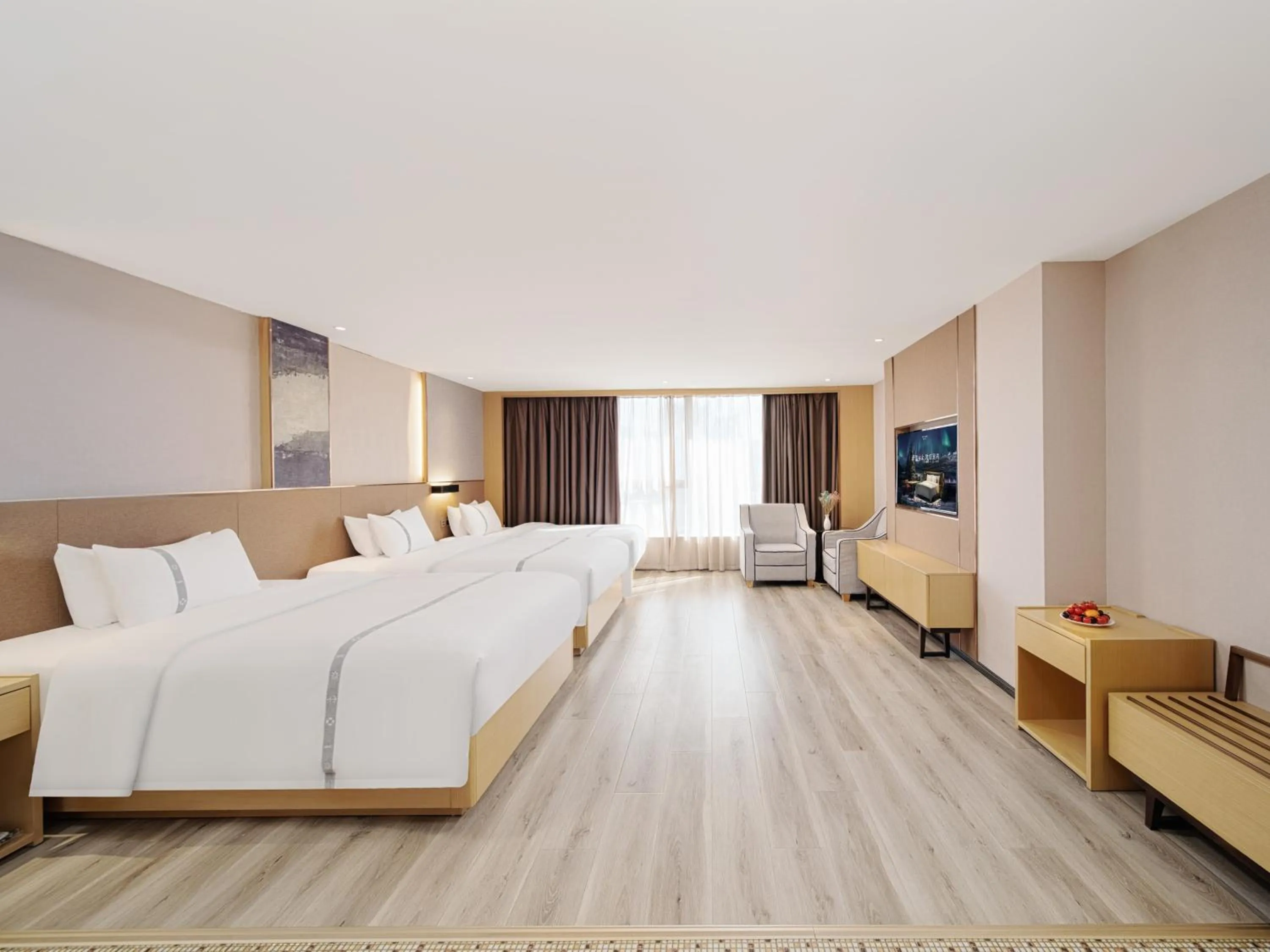 Bed in Yishang Hotel - Guangzhou Railway Station Yuexiu Park Subway Station