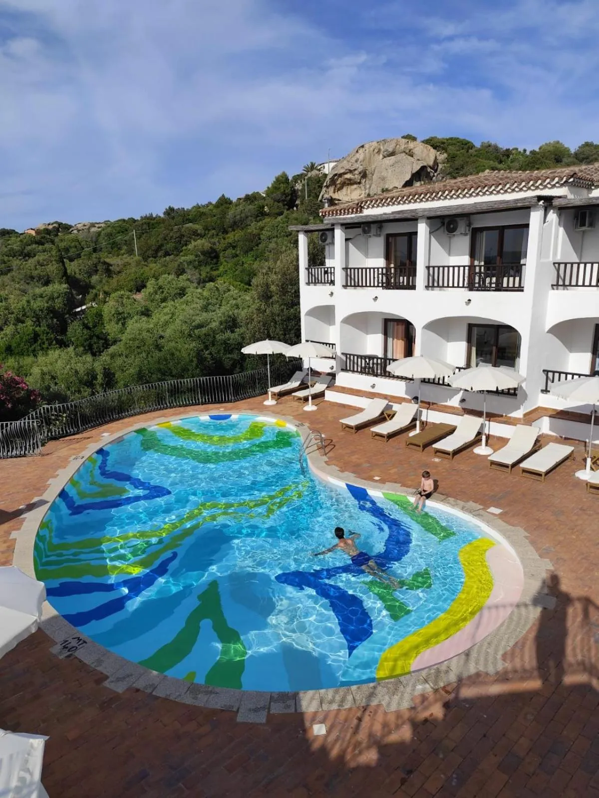 Pool view in Hotel Pedra Santa