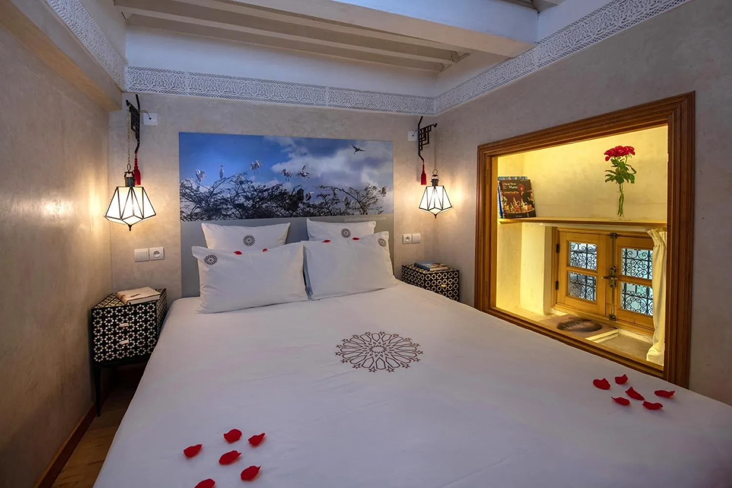 Bed in Riad Dar Justo Hotel Boutique & Spa