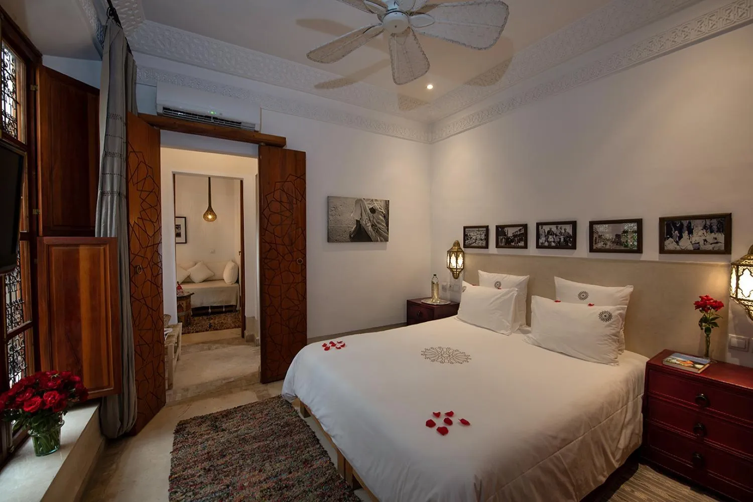 Bed in Riad Dar Justo Hotel Boutique & Spa