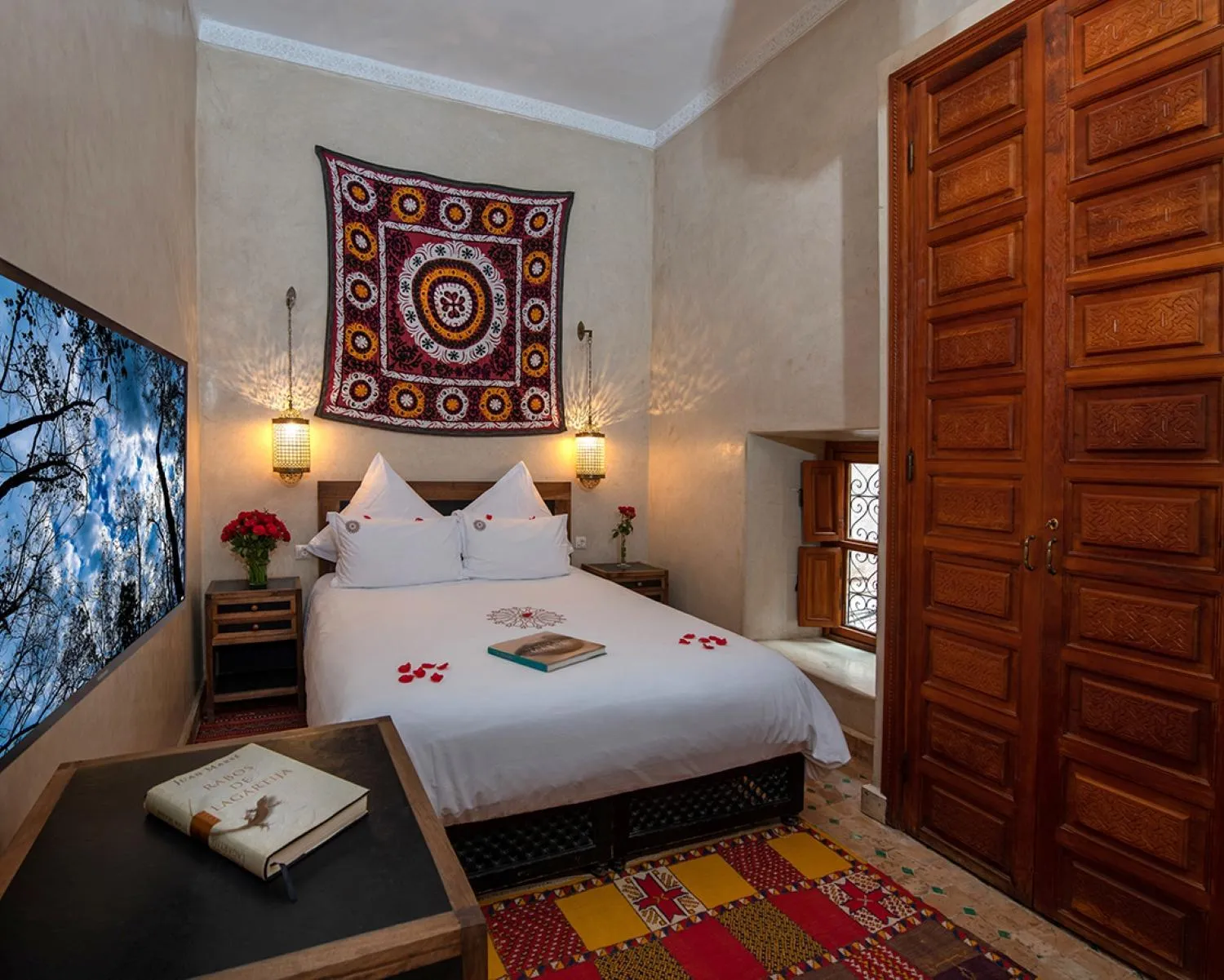Bed in Riad Dar Justo Hotel Boutique & Spa