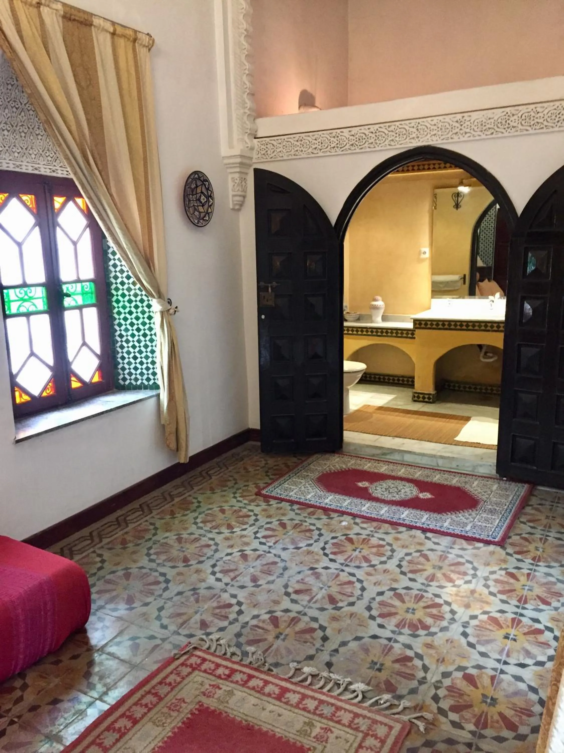 Bathroom, Bed in Riad A La Belle Etoile