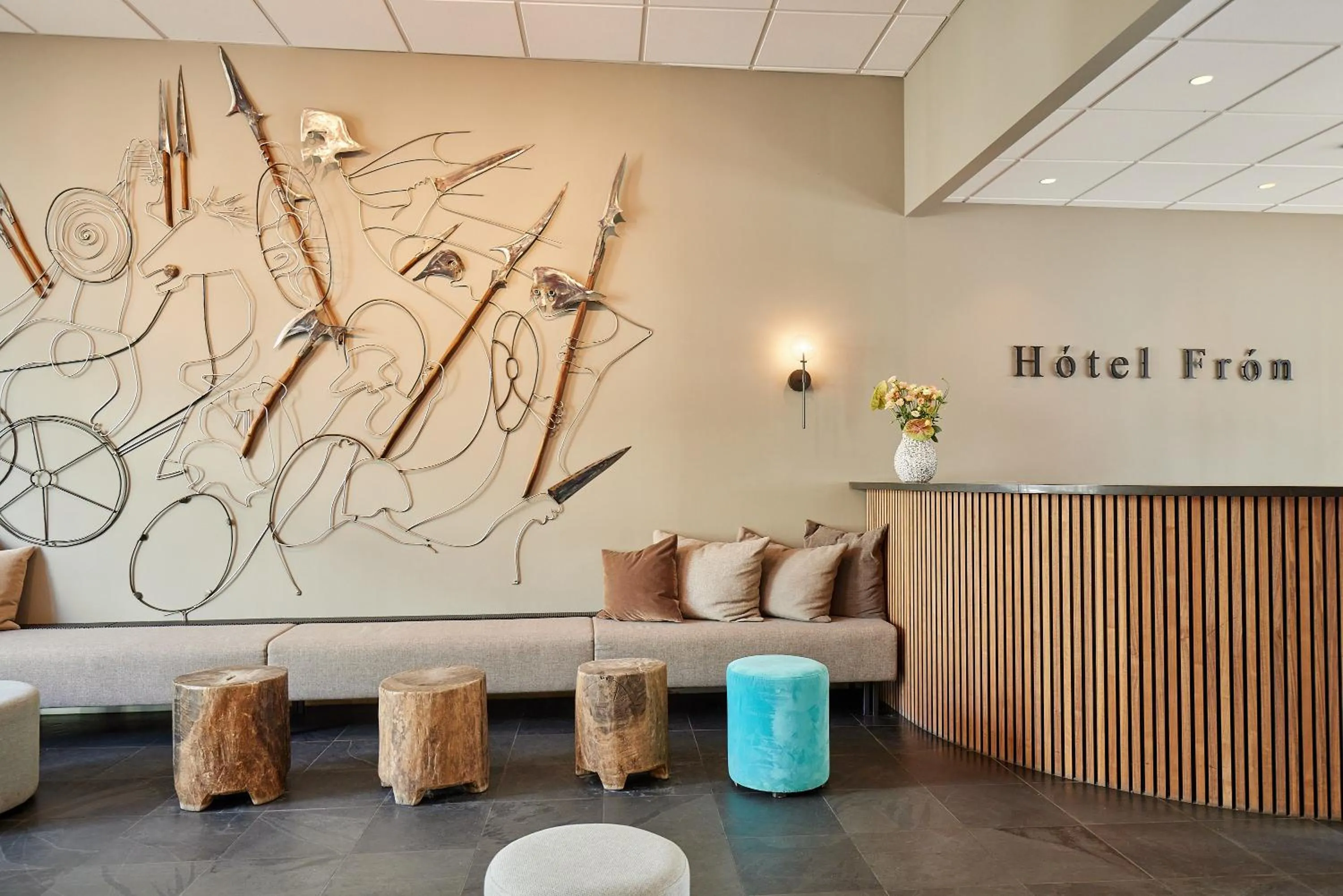 Lobby or reception in Hotel Frón