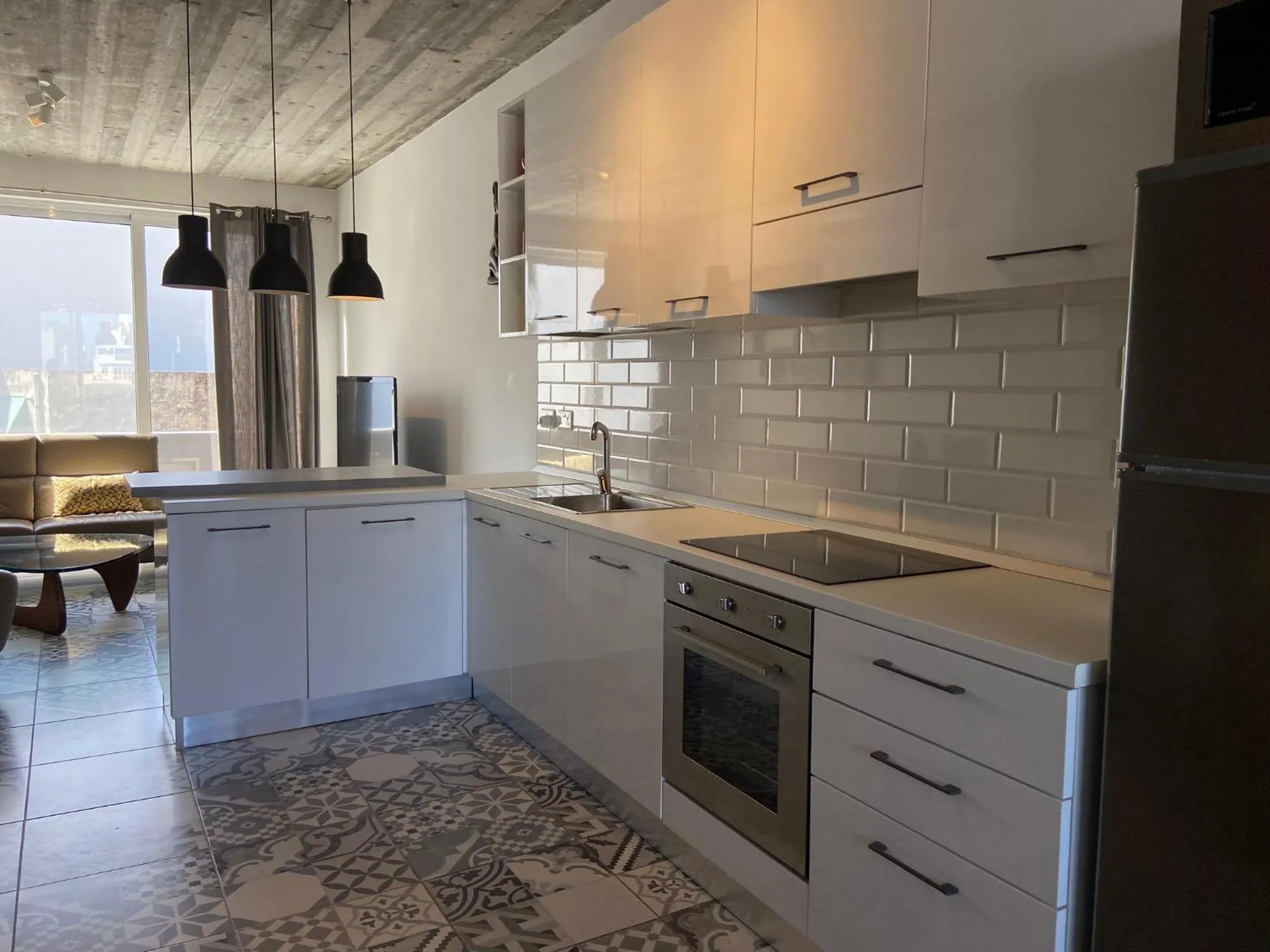 Kitchen or kitchenette in Sliema Distant Seaview Penthouse